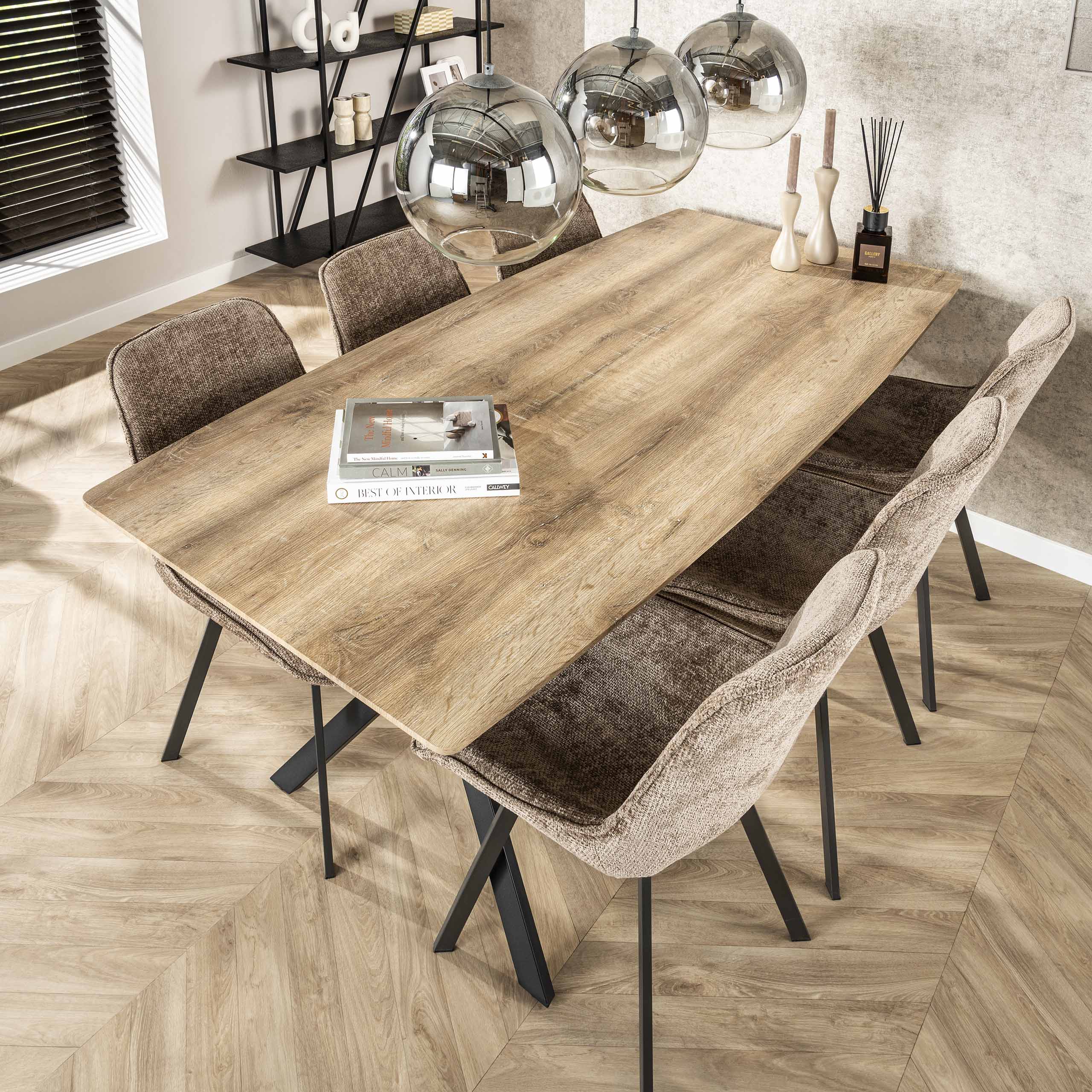 Ovale eettafel 6 personen