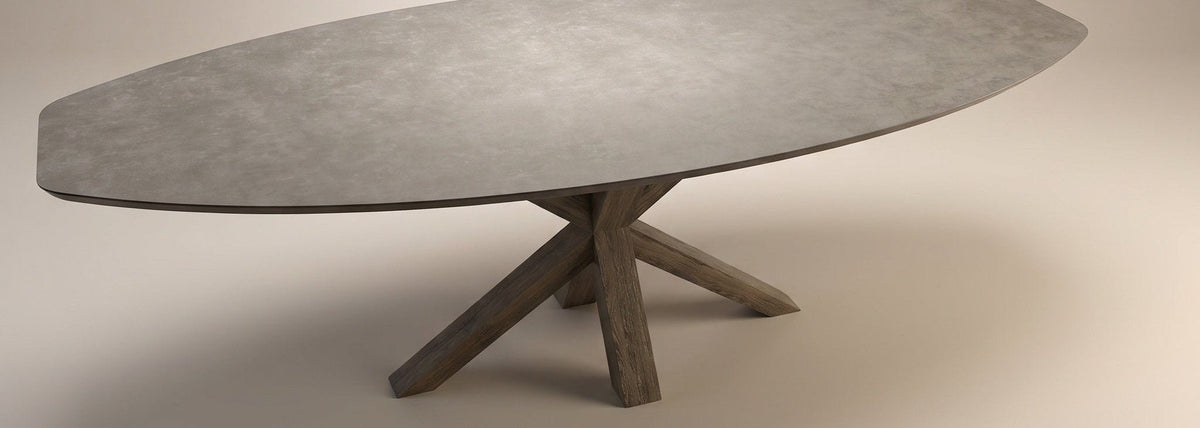 Half ovale eettafels