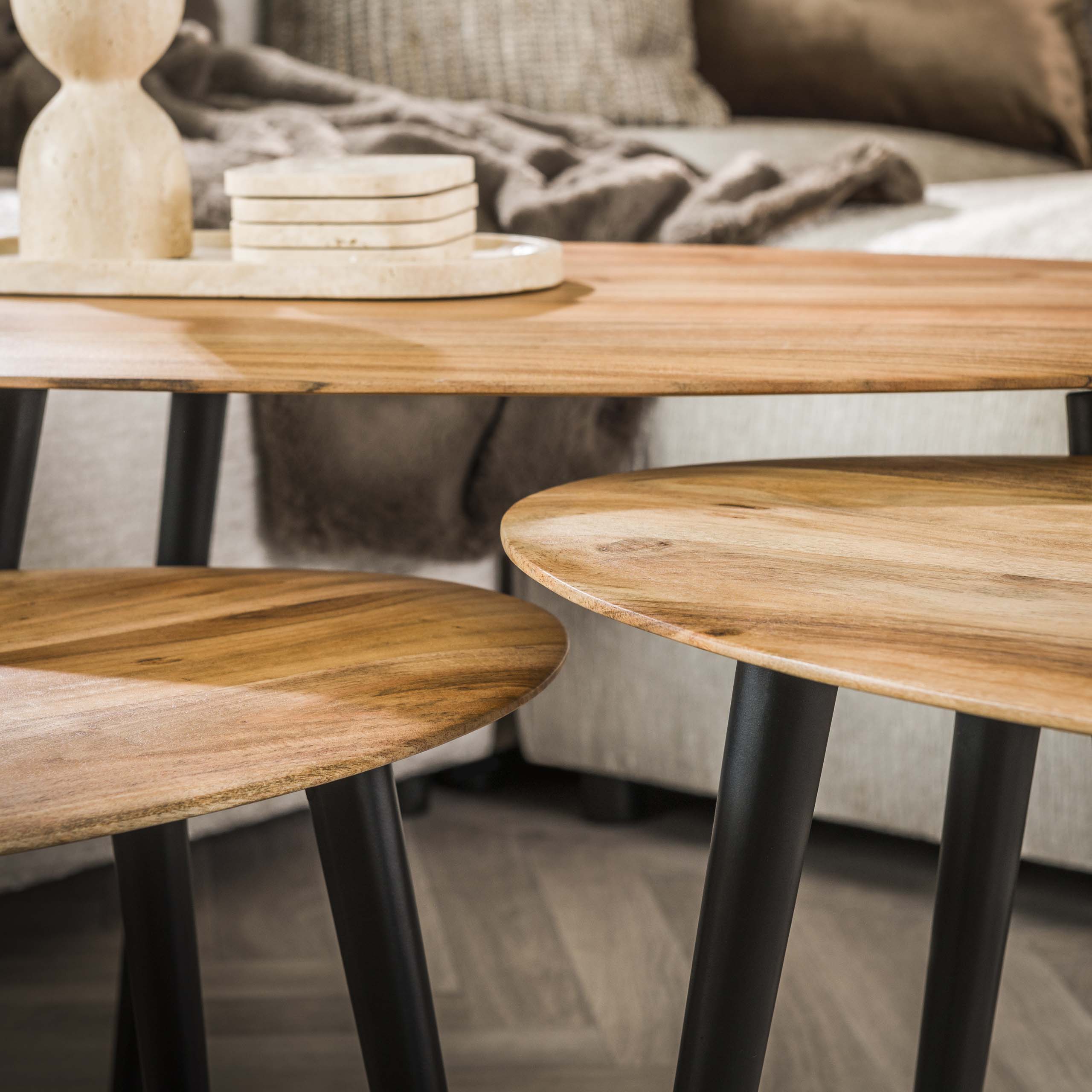 Salontafel Organic set/3