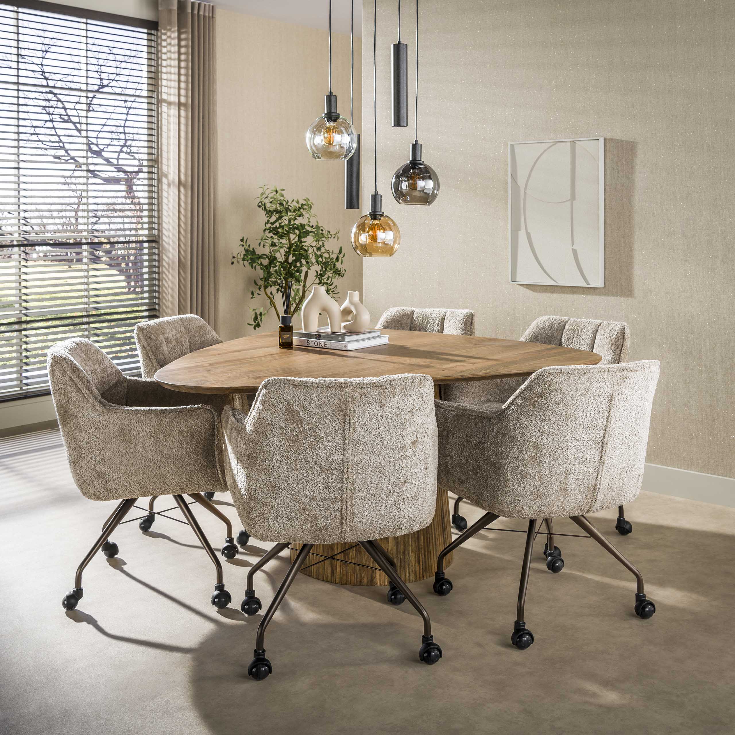 Eettafel Wave Centro driehoekig 150