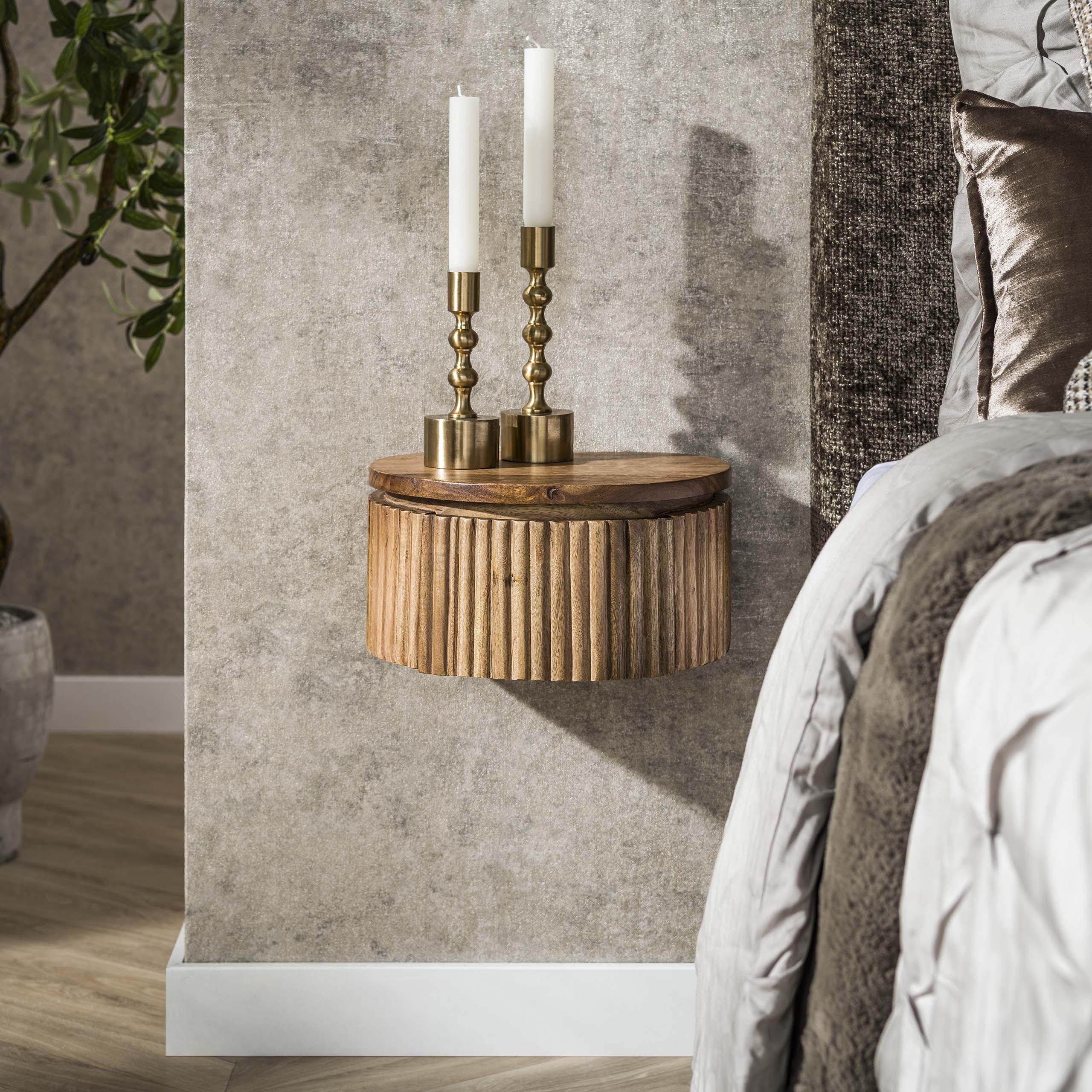 Nachtkastje Wave XS rond zwevend 1L