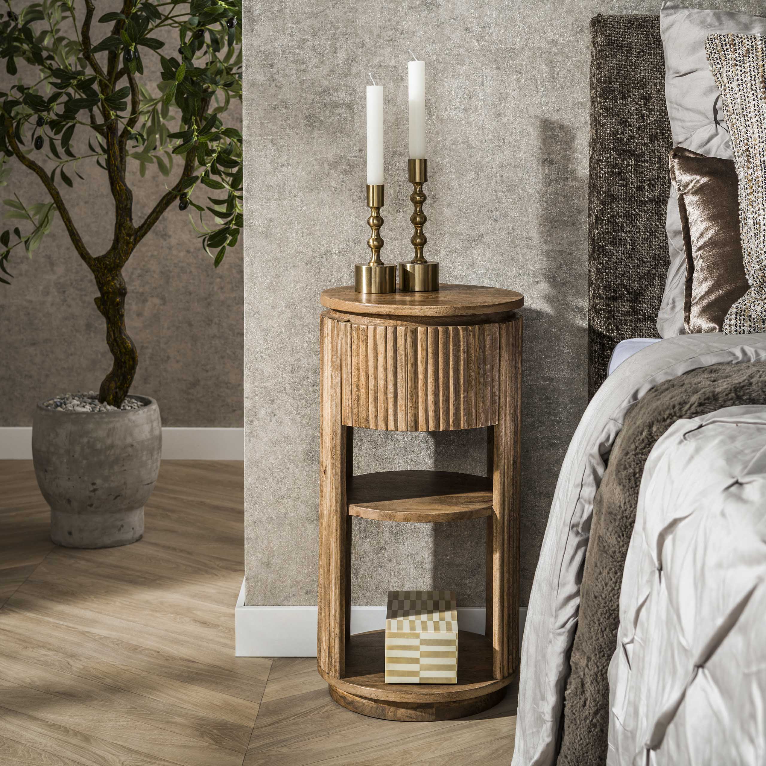 Nachtkastje Wave XS rond 1L