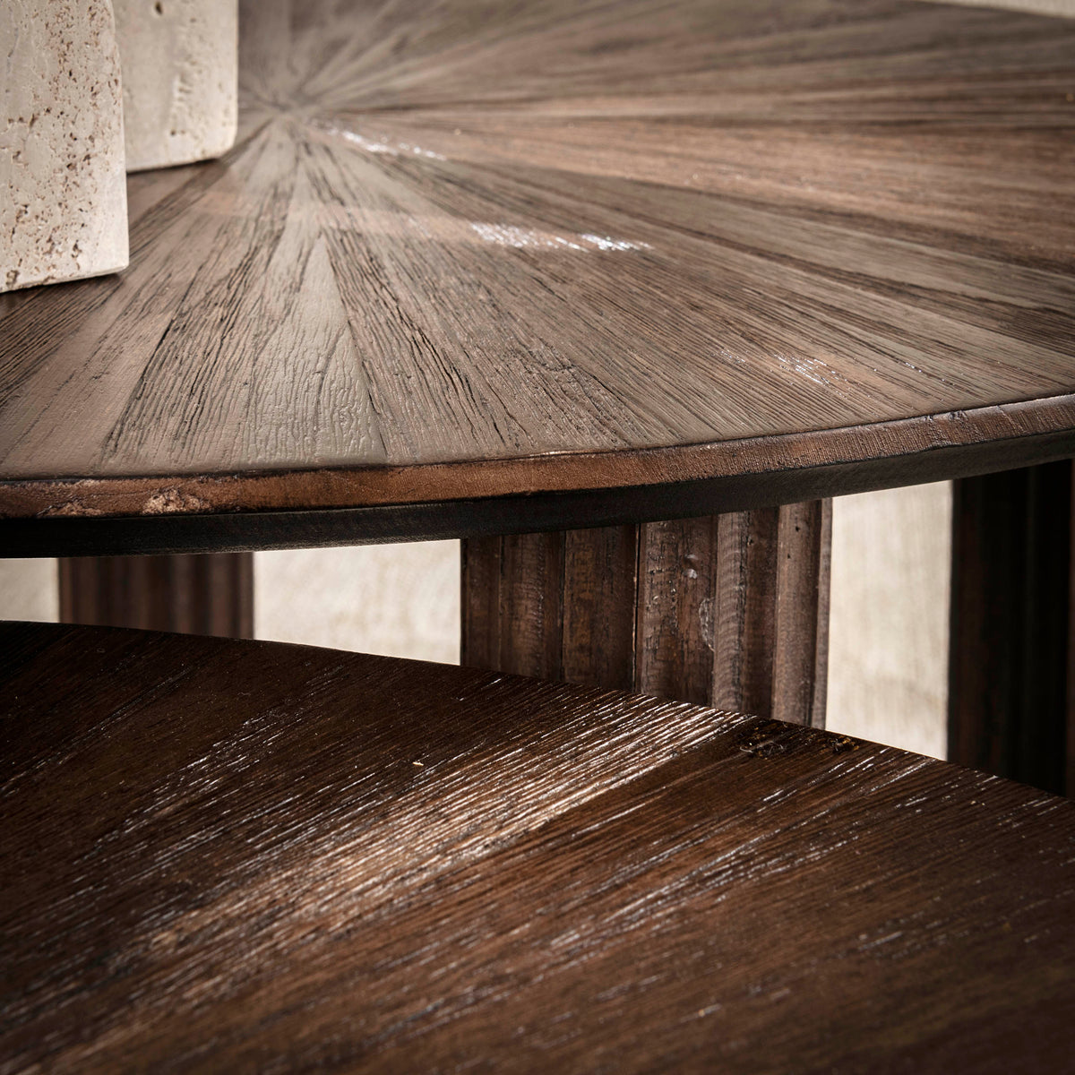 Salontafel Maya Teak driehoekig set/2 - foto 3