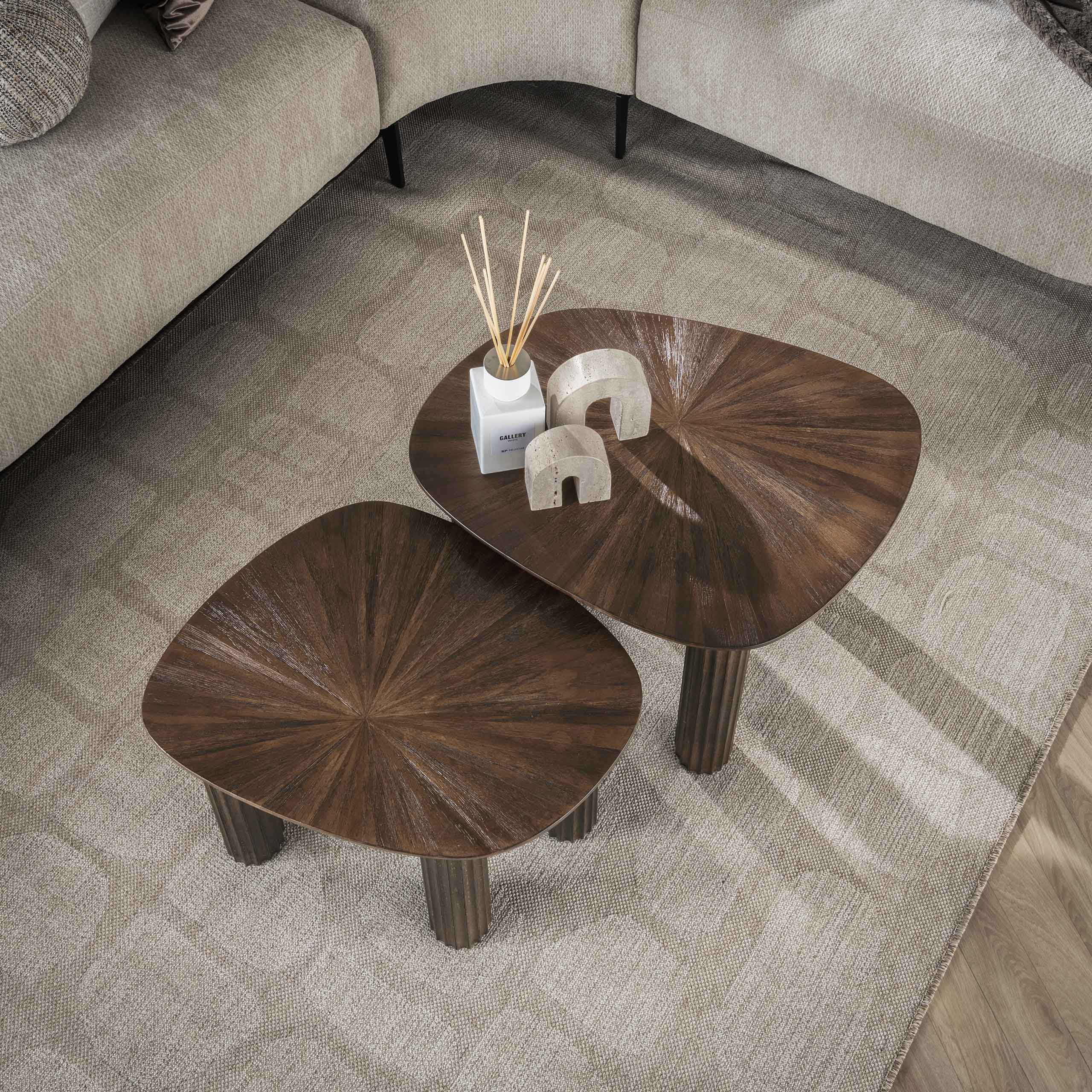 Salontafel Maya Teak vierhoekig set/2