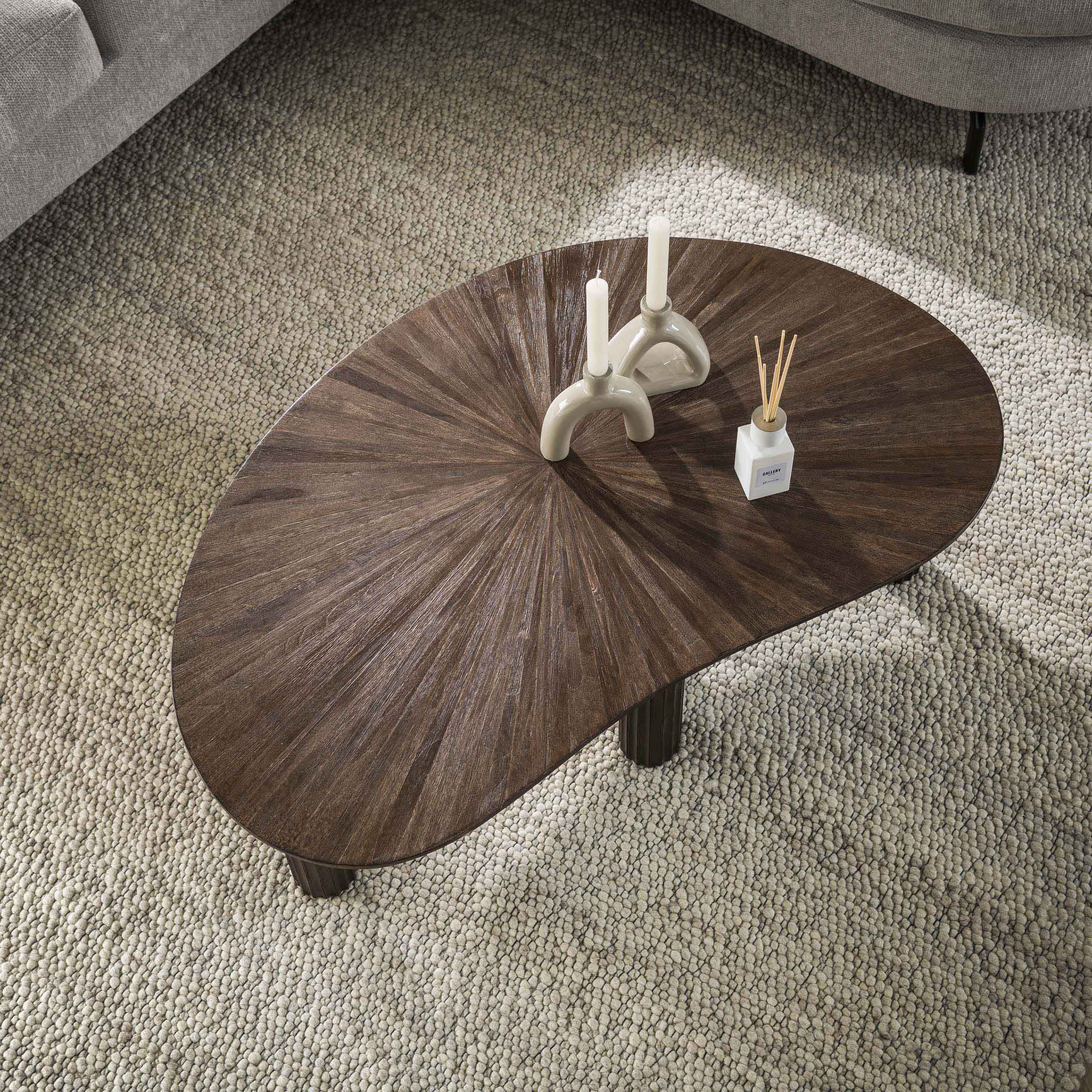 Couchtisch Maya Teak nierenförmig 110