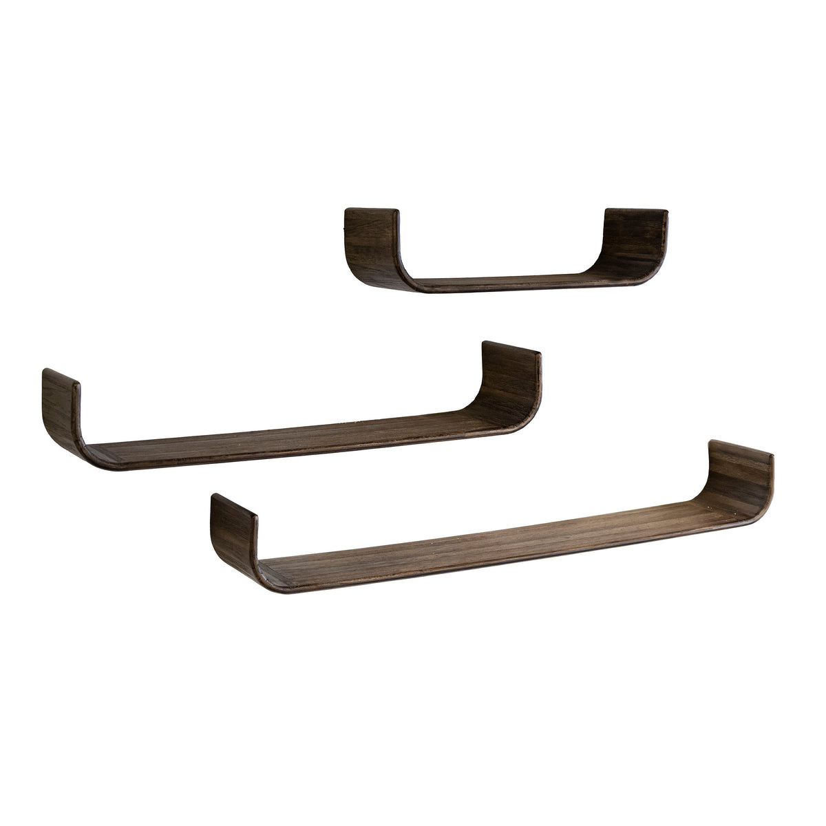 Wandplank Maya Teak U-shape set/3 - foto 2