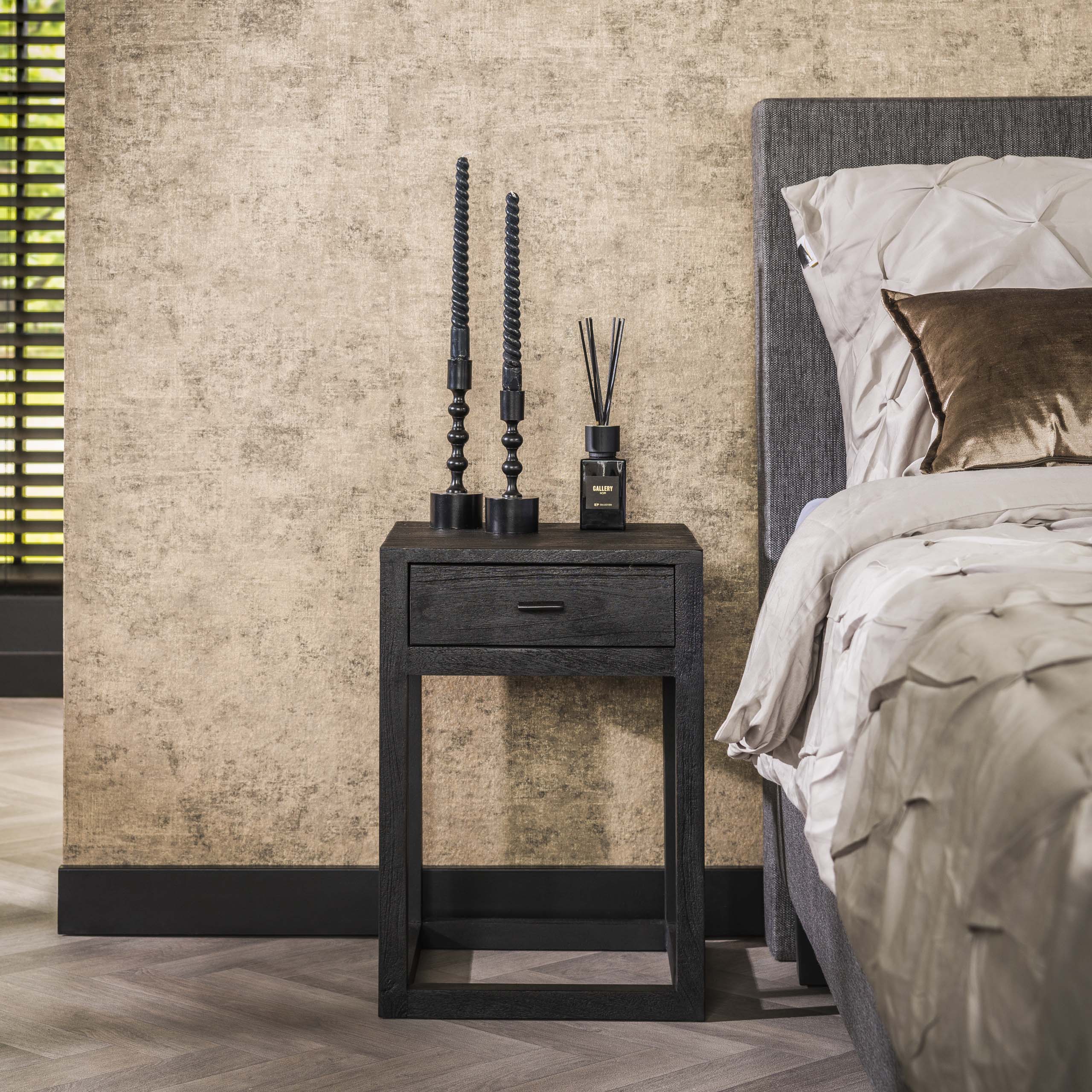 Nachtkastje Black Square 1L