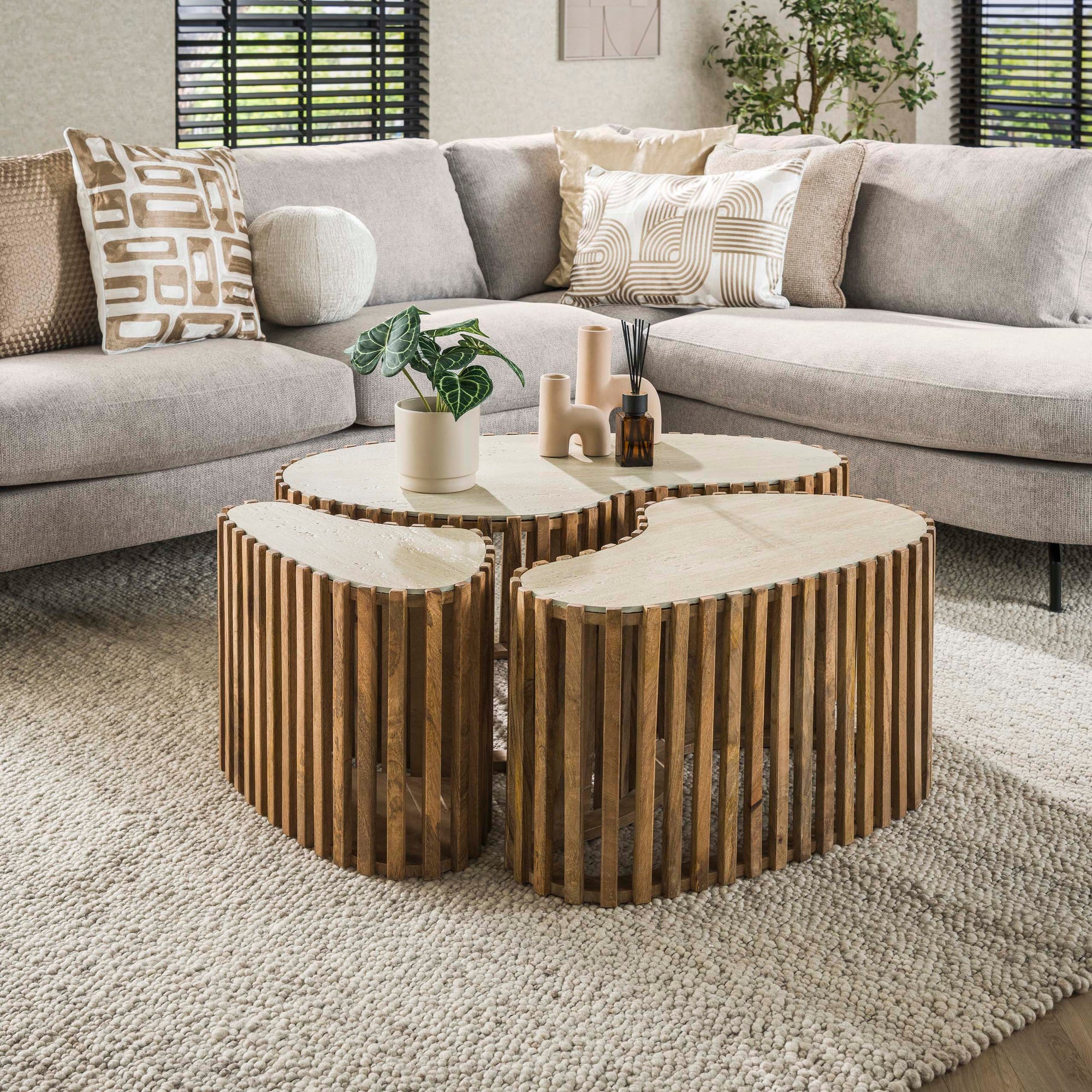 Salontafel Nuovo niervormig set/3 - foto 5