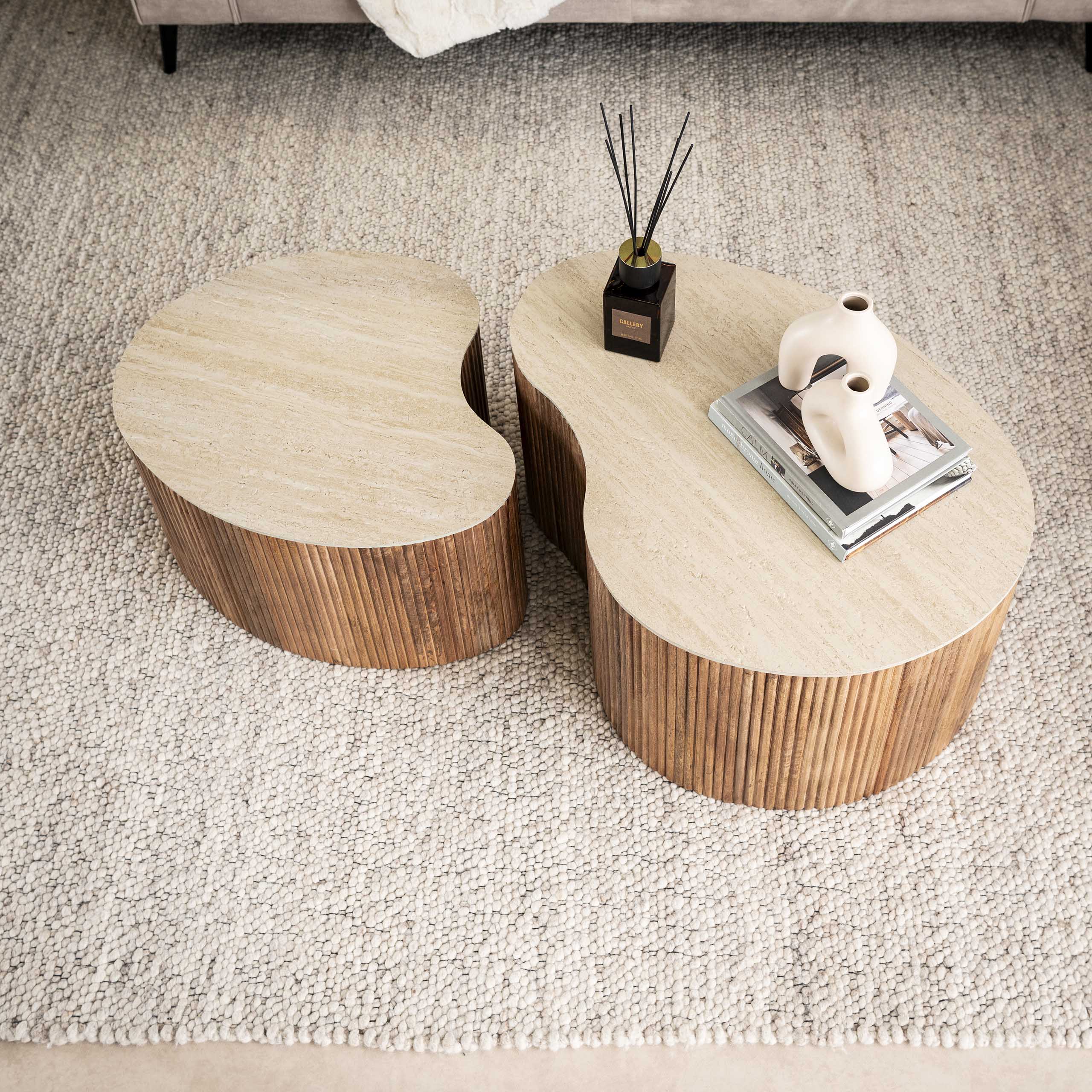 Salontafel Nuovo niervormig set/2