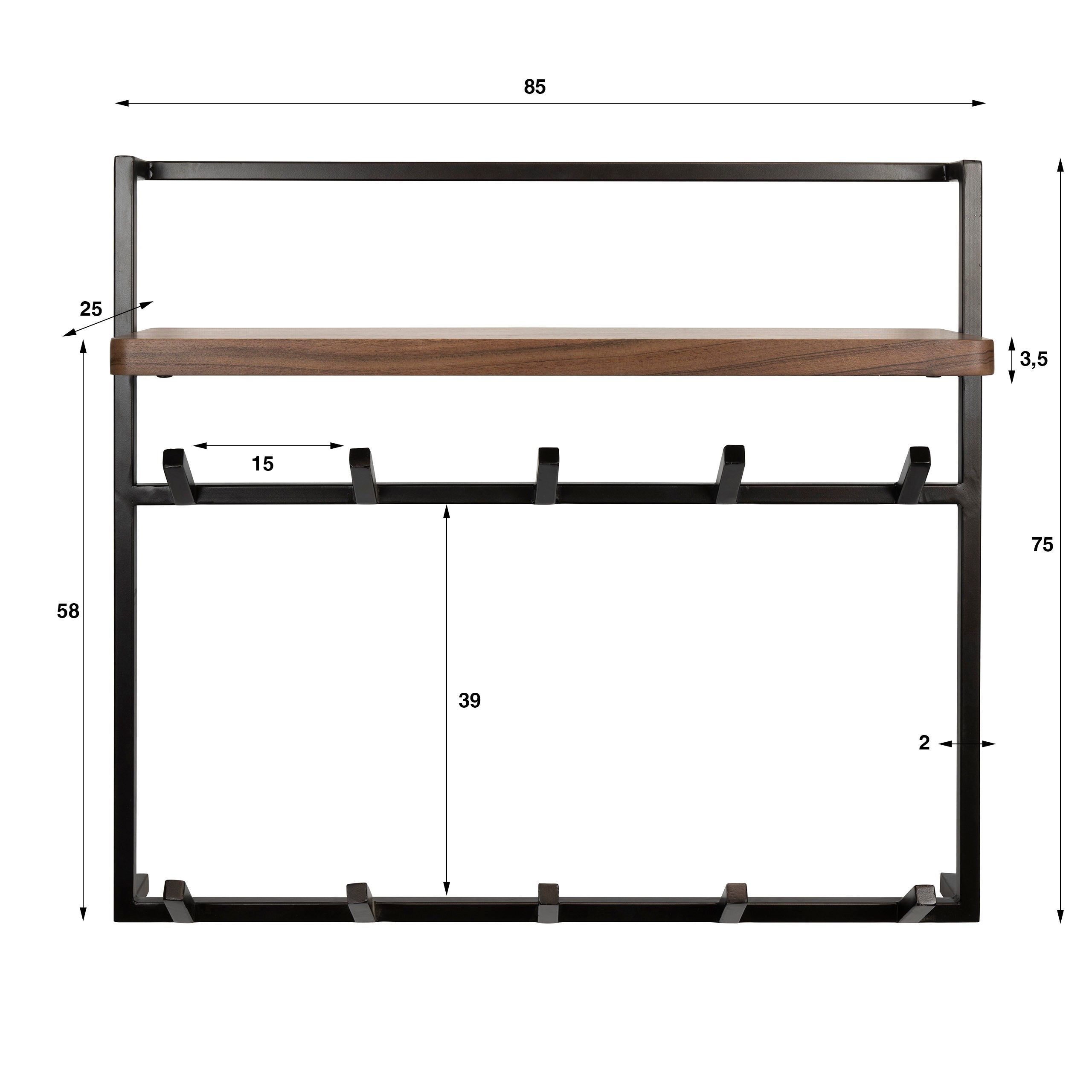 Garderobe Air Pure hoch 2x6H