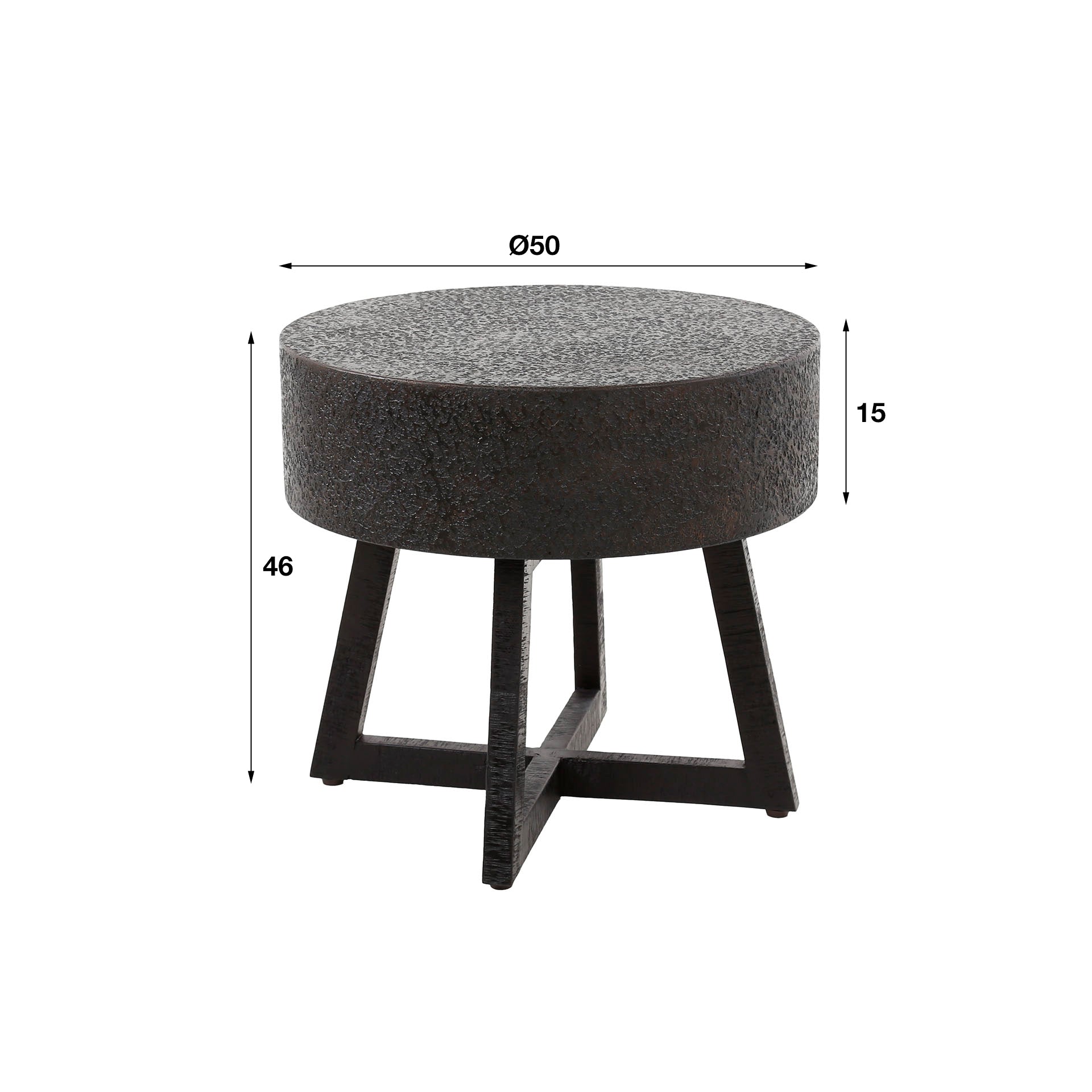 Salontafel Bulky Ferro Ø50