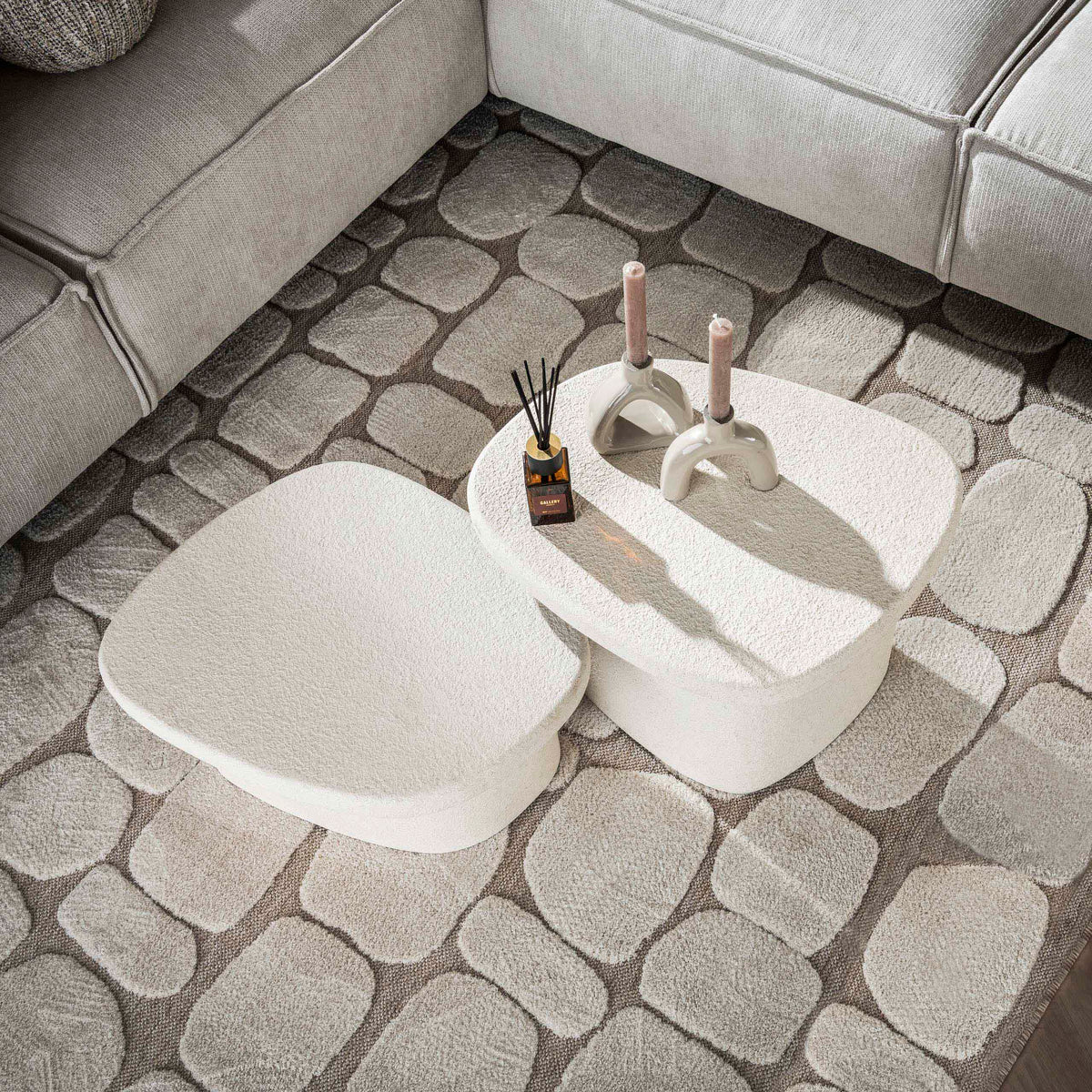 Salontafel Stone organisch set/2