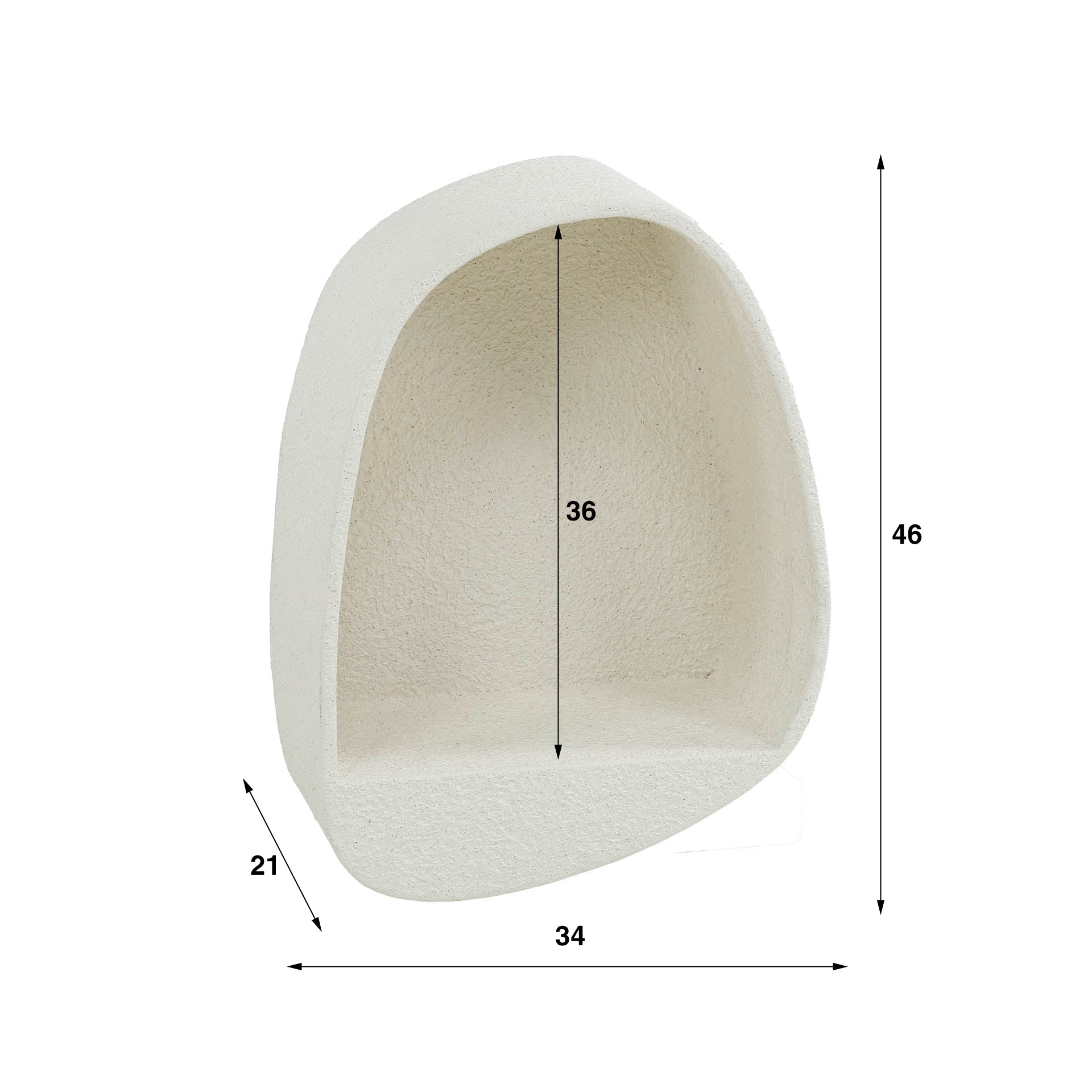 Wandschap Stone druppel