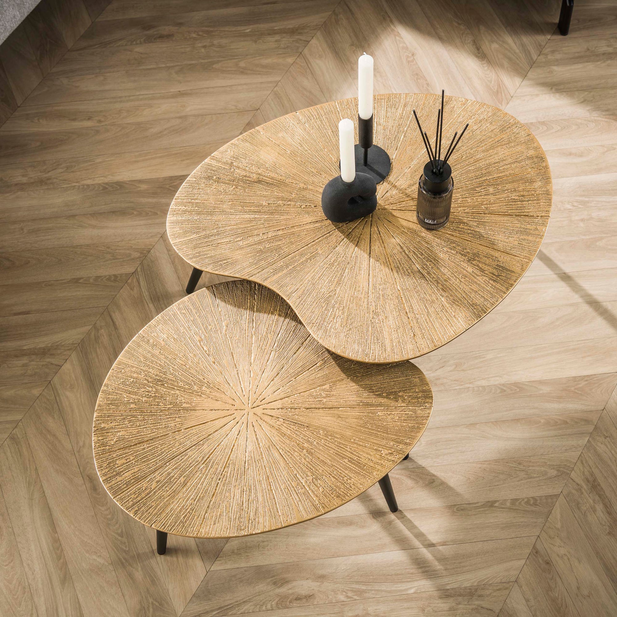 Salontafel Ray niervormig set/2