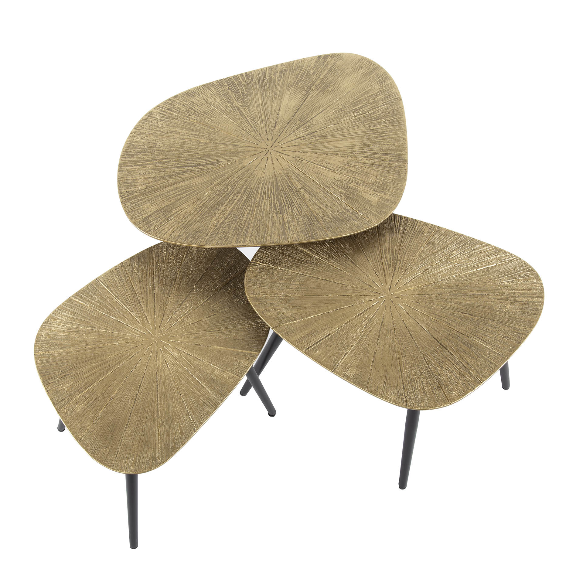 Salontafel Ray vierhoekig set/3