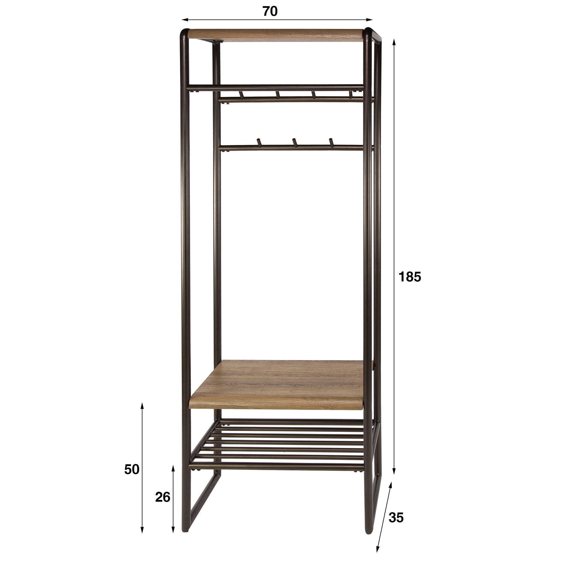 Garderobemeubel Luno 70