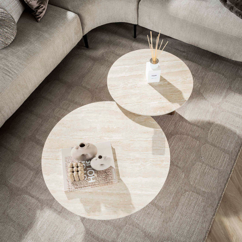 Salontafel Romano rond set/2