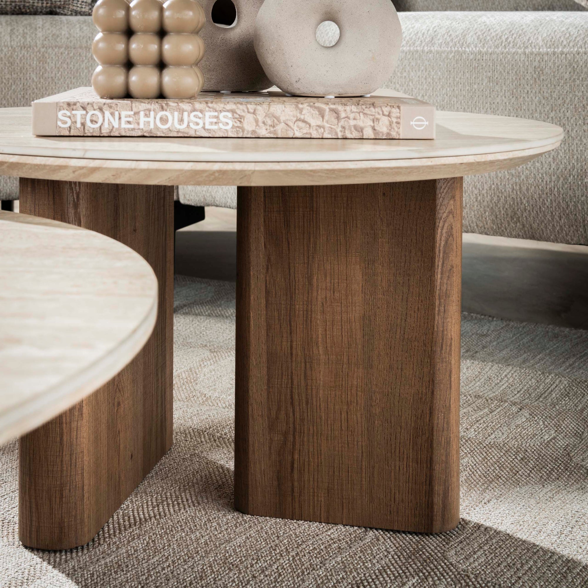 Salontafel Romano rond set/2