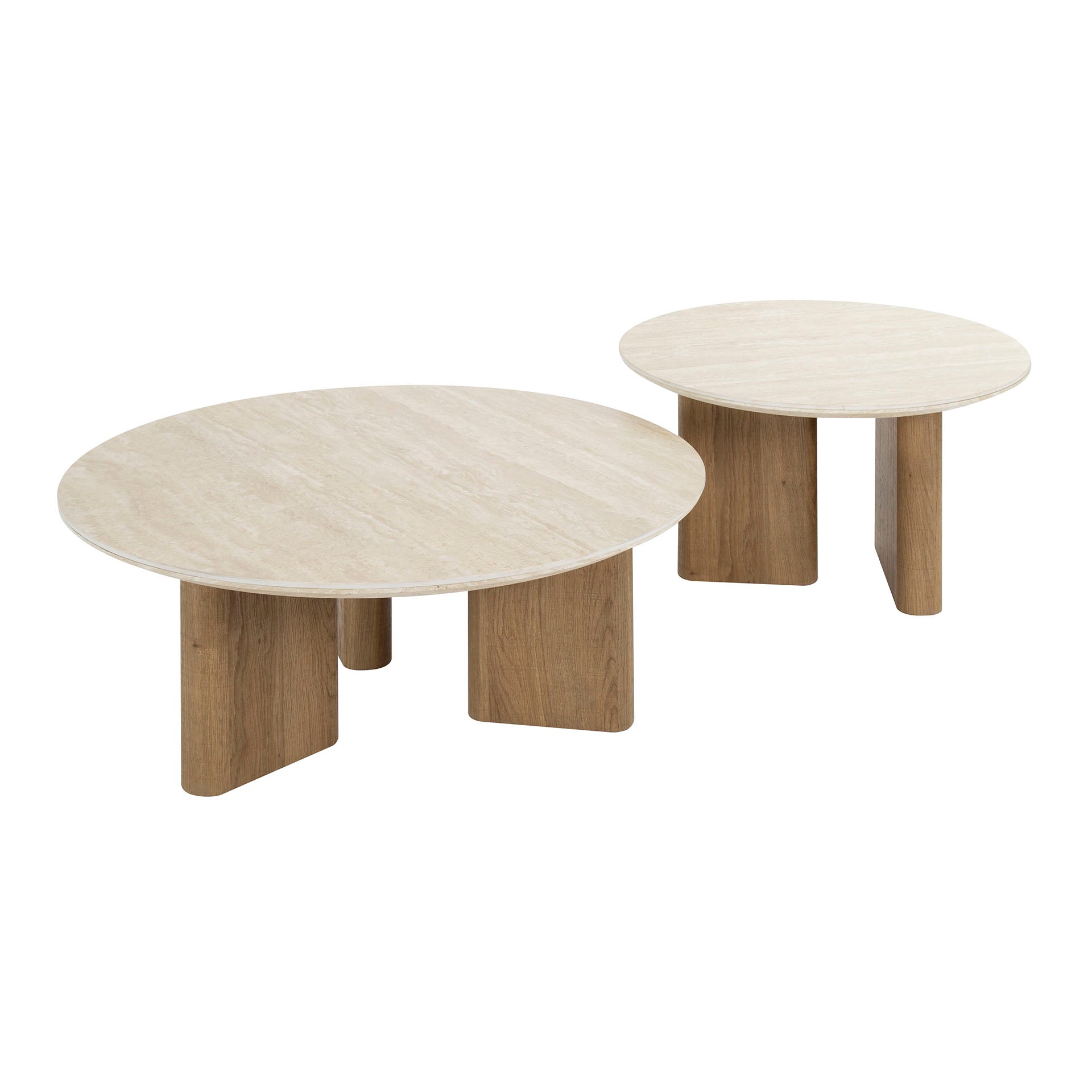 Salontafel Romano rond set/2
