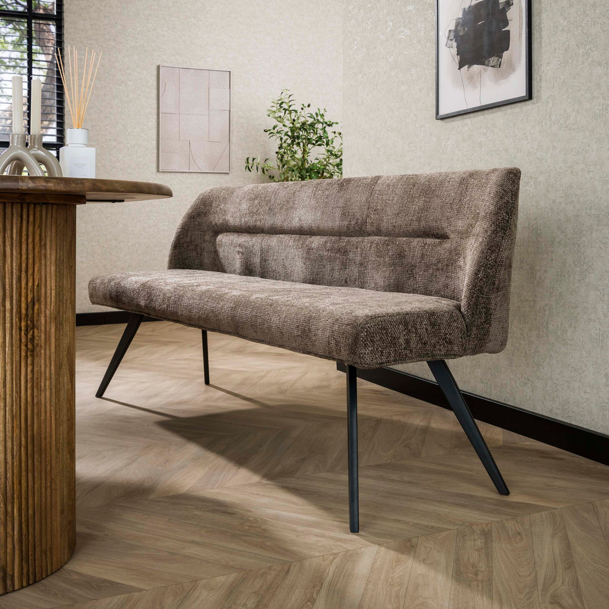 Eetkamerbank Pull - Hoven taupe