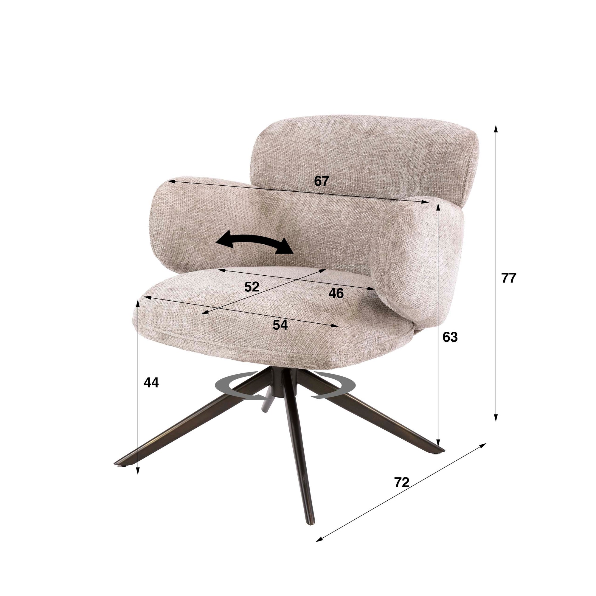 Fauteuil Flex draaibaar - foto 10