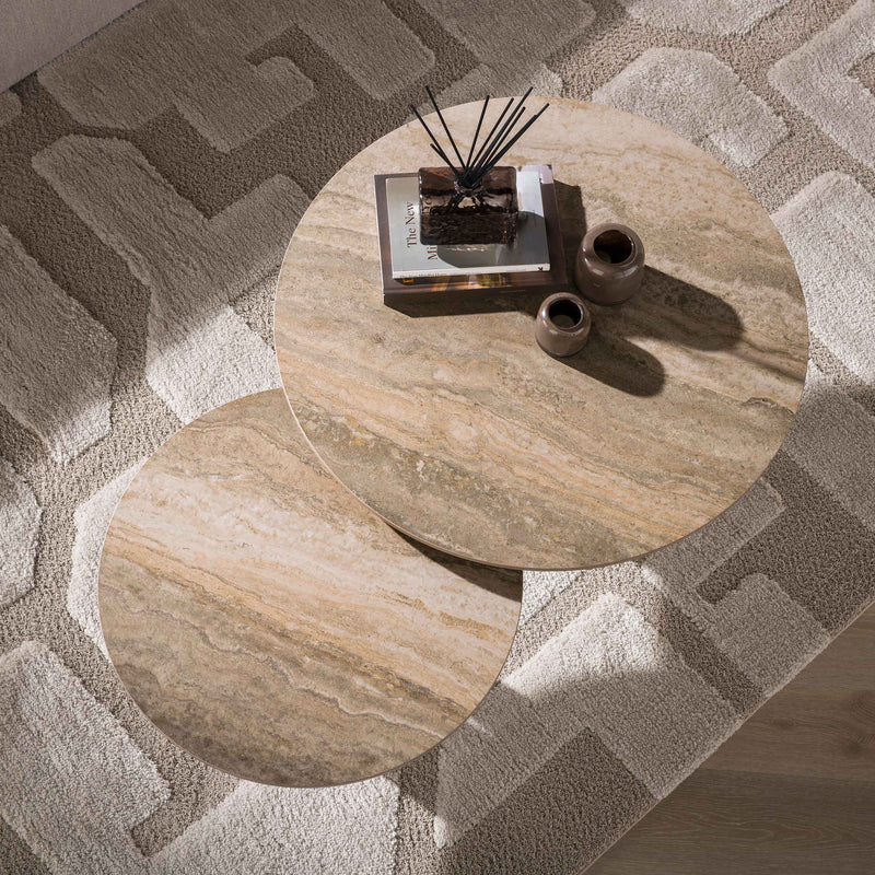 Salontafel Selvo rond set/2