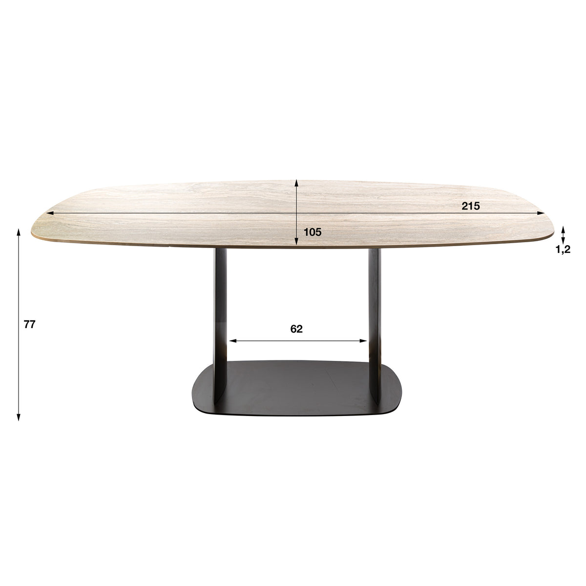 Eettafel Sabbia 215