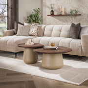 Salontafel Dune rond set/2