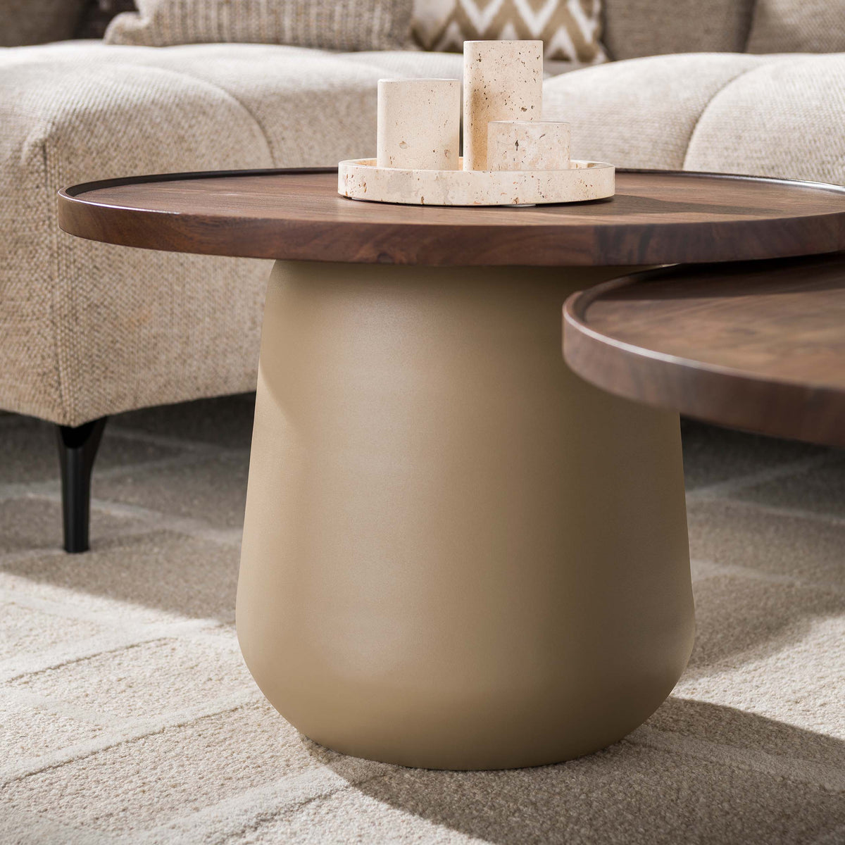Salontafel Dune rond set/2
