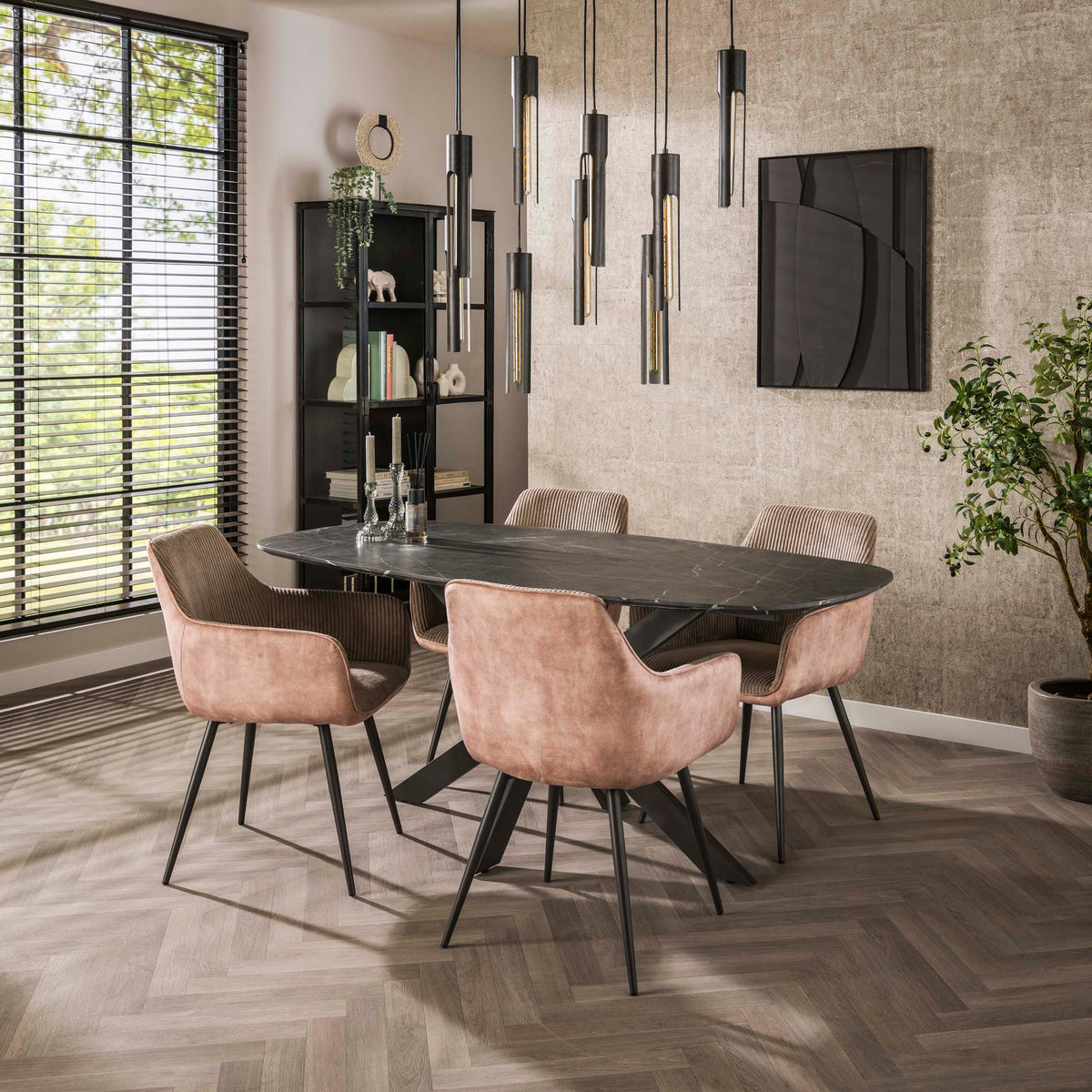 Eettafel Onyx Cross 180