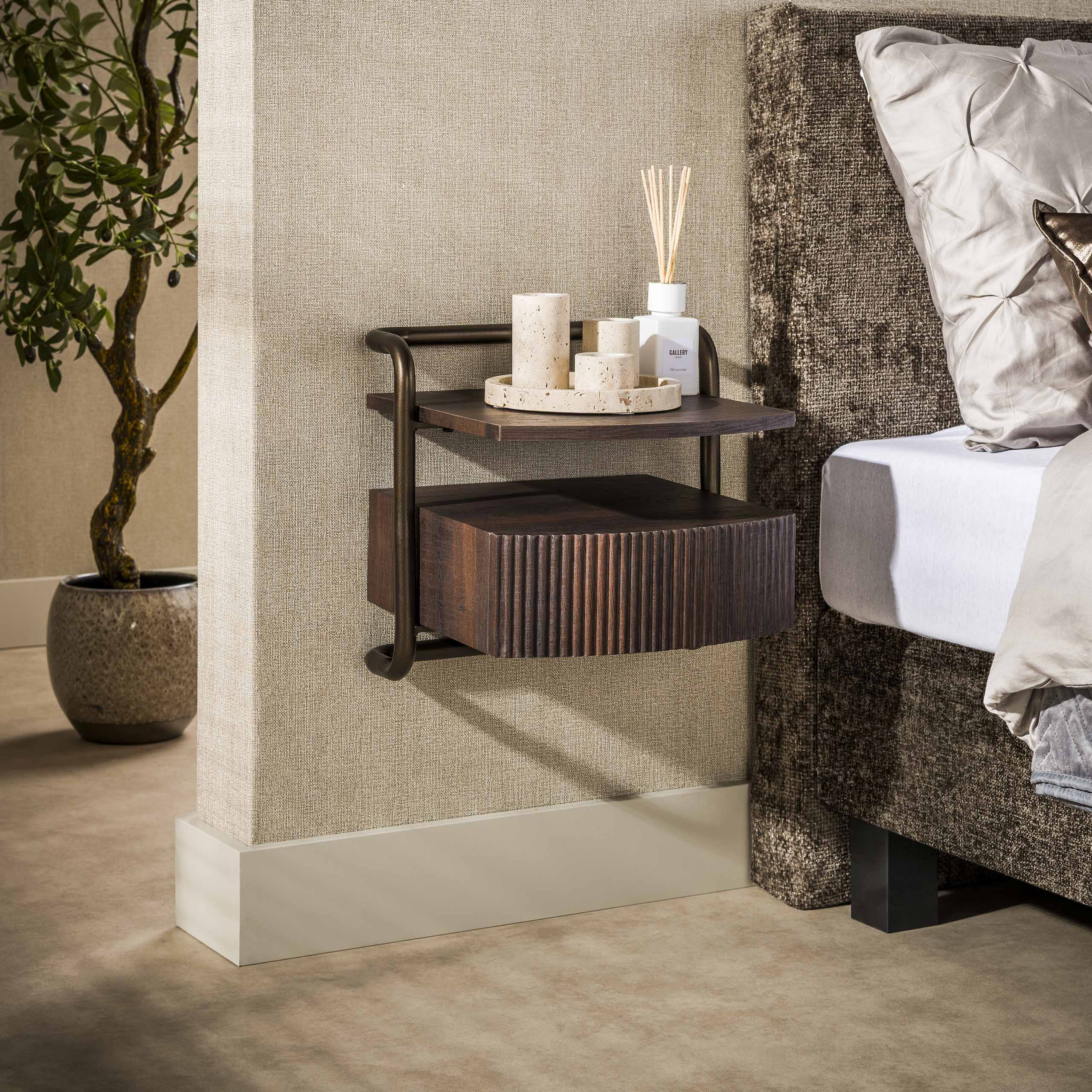 Nachtkastje Bend zwevend 1L