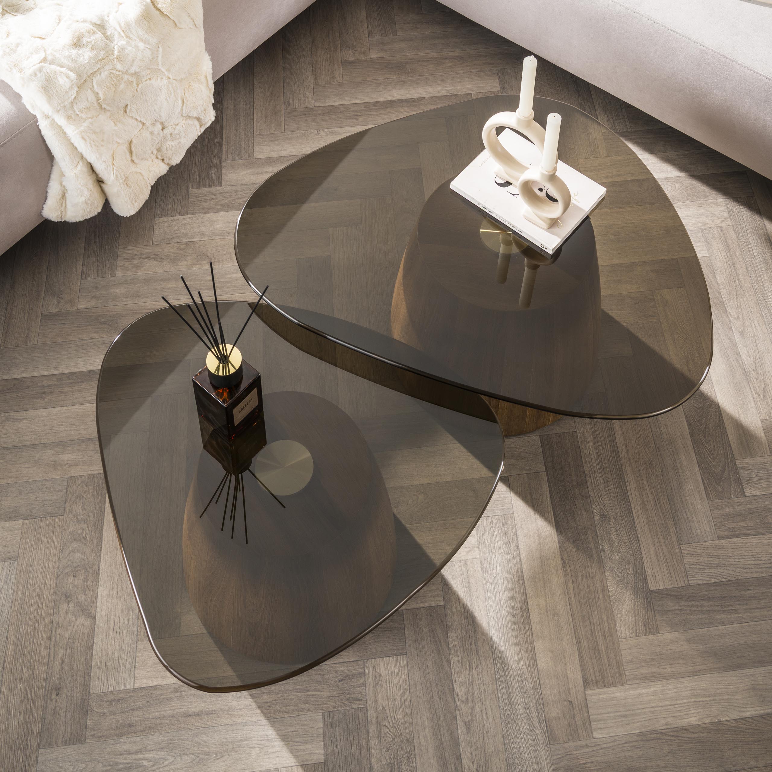 Salontafel Tinto driehoekig set/2