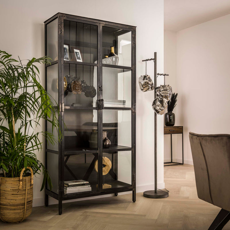 Vitrinekast Rift Metal 2D