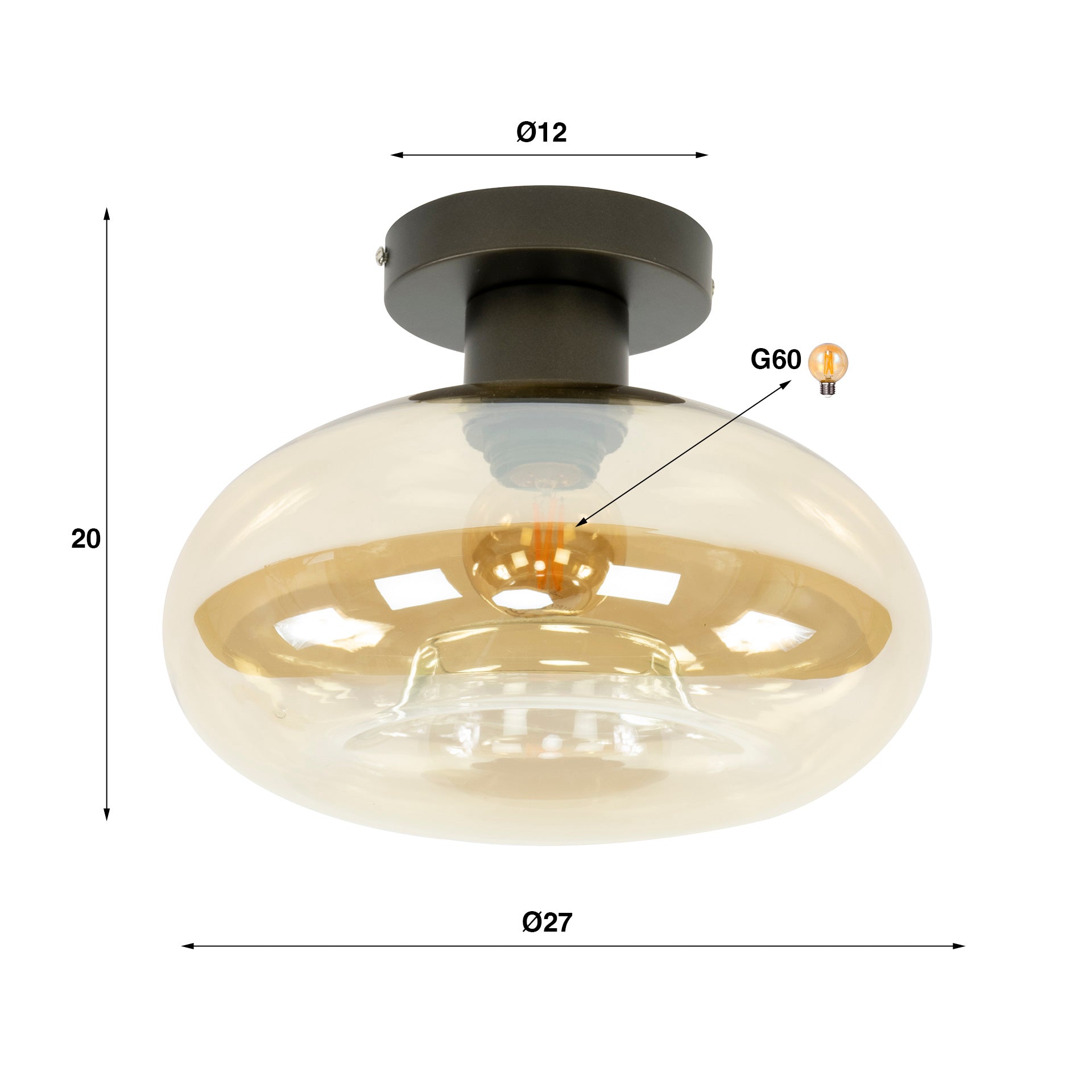 Plafondlamp Soll 1L - foto 5