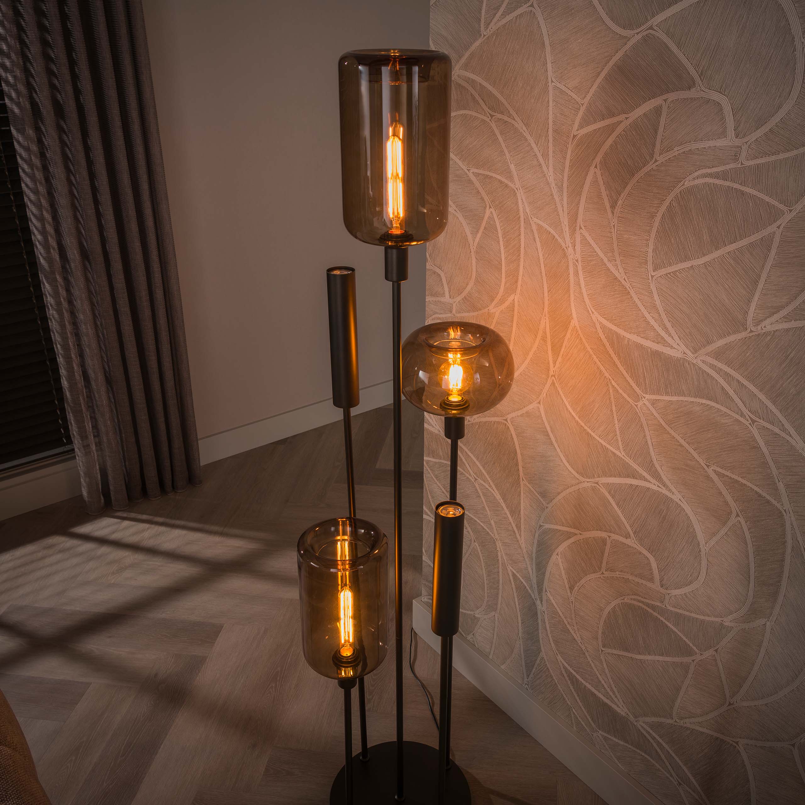 Vloerlamp Serene switch getrapt 2+3L
