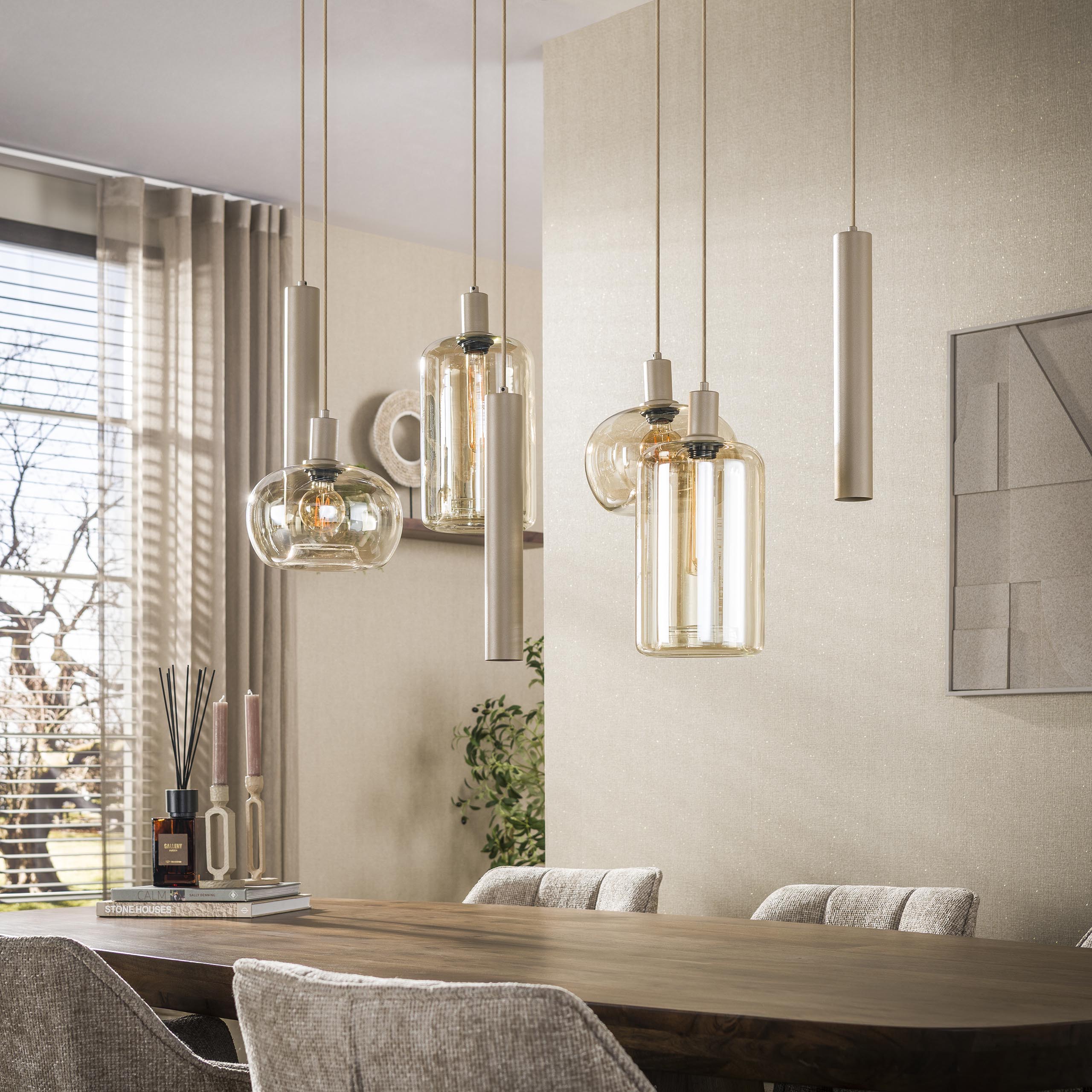 Hanglamp Serene 4+3L