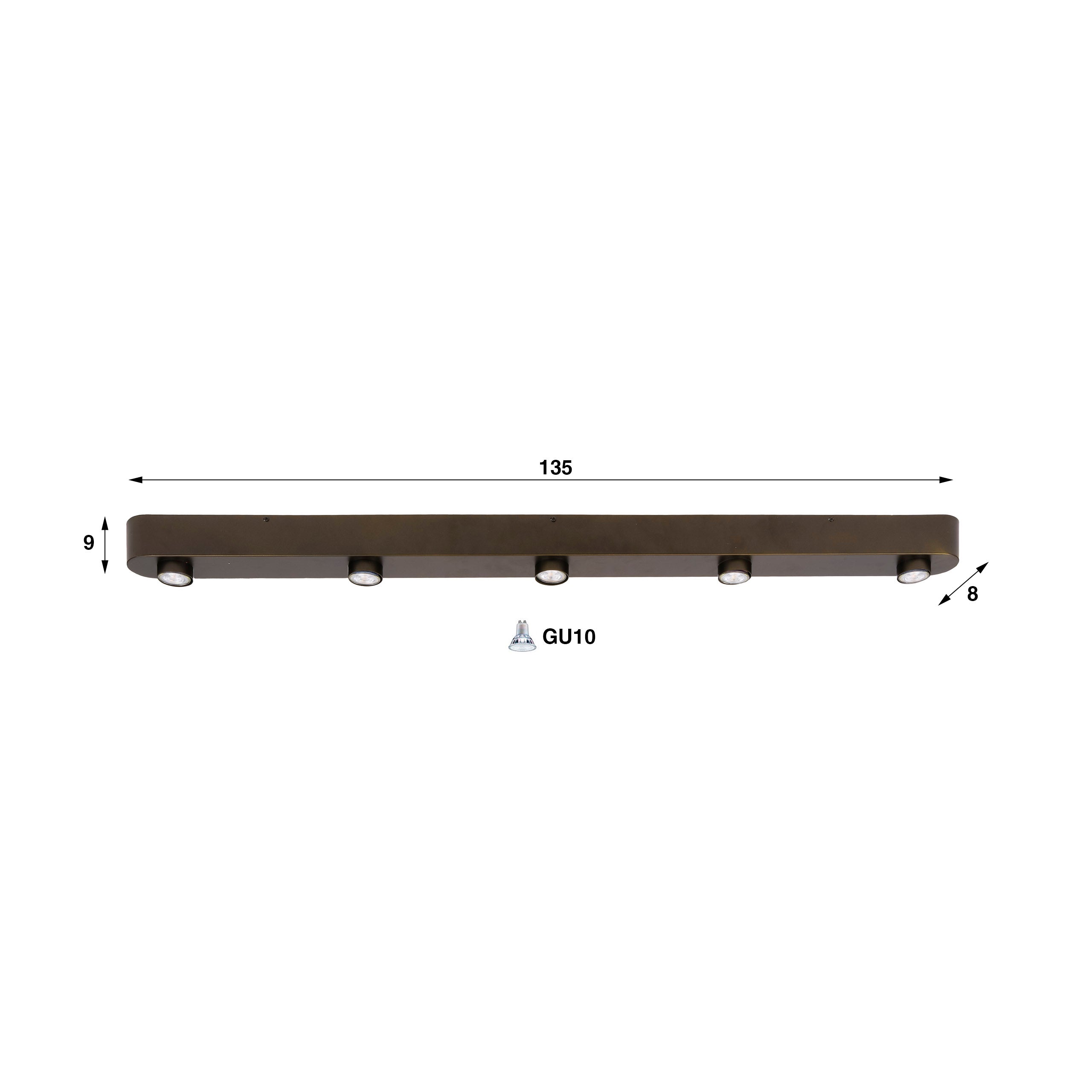 Plafondlamp Bar 5L