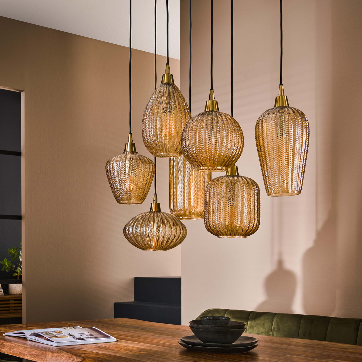 Hanglamp V-Shape 4+3L