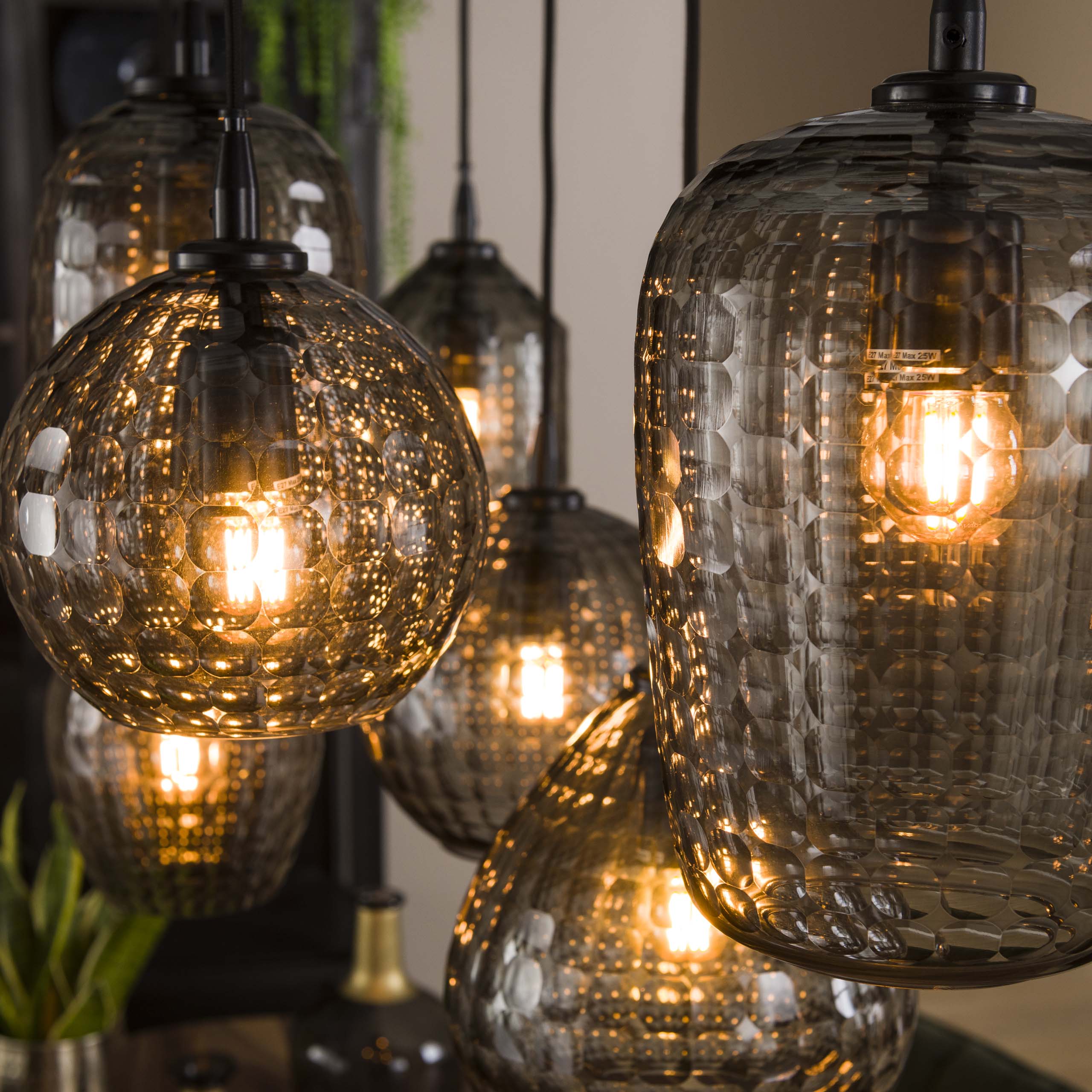 Hanglamp Hexagon 4+3L