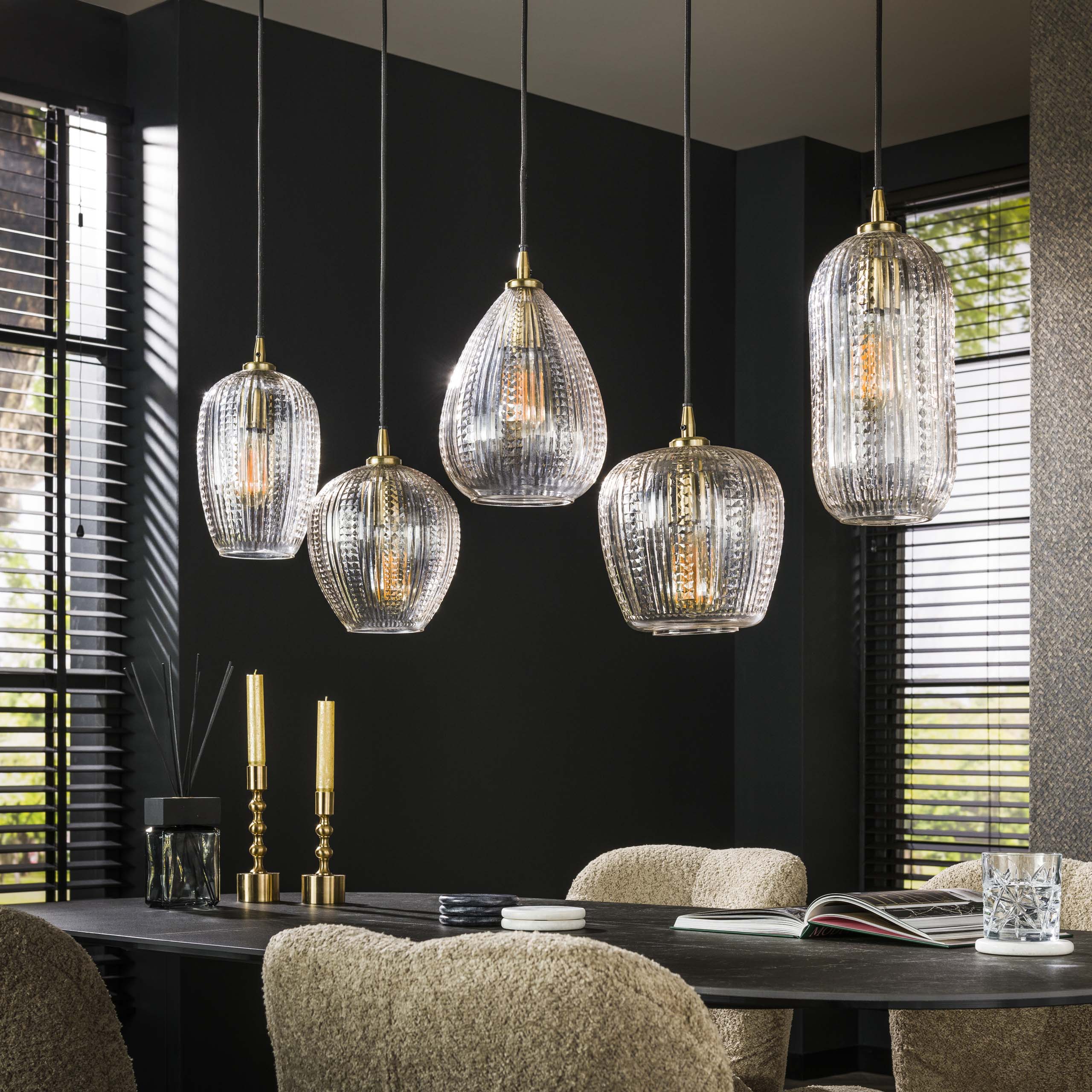 Hanglamp Diamond Grain 5L
