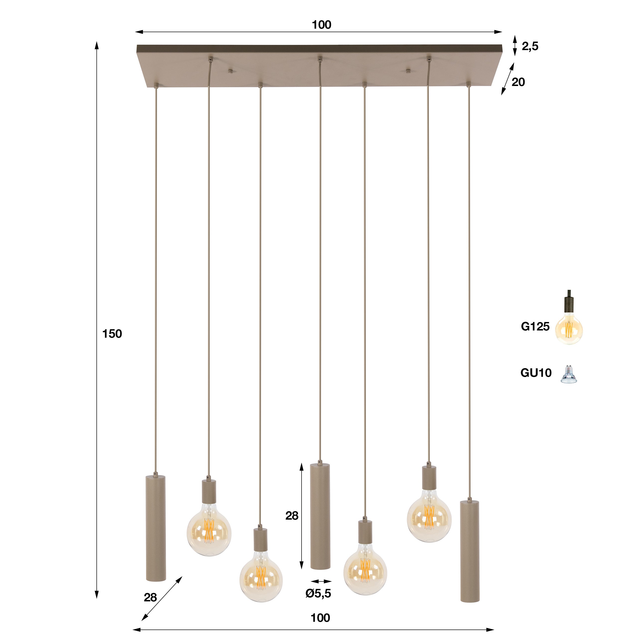 Hanglamp Senso 4+3L - foto 11