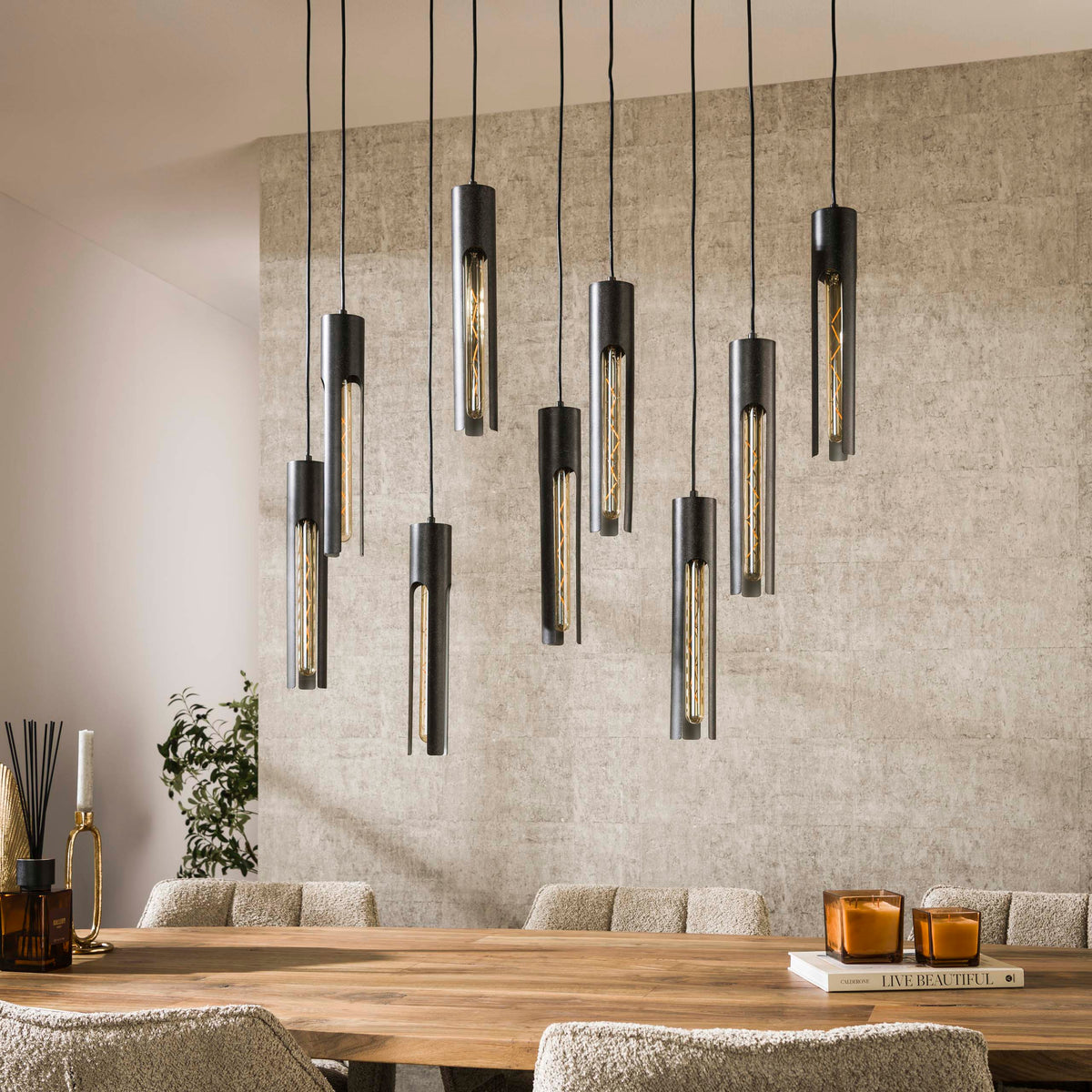 Hanglamp Tube 5+4L