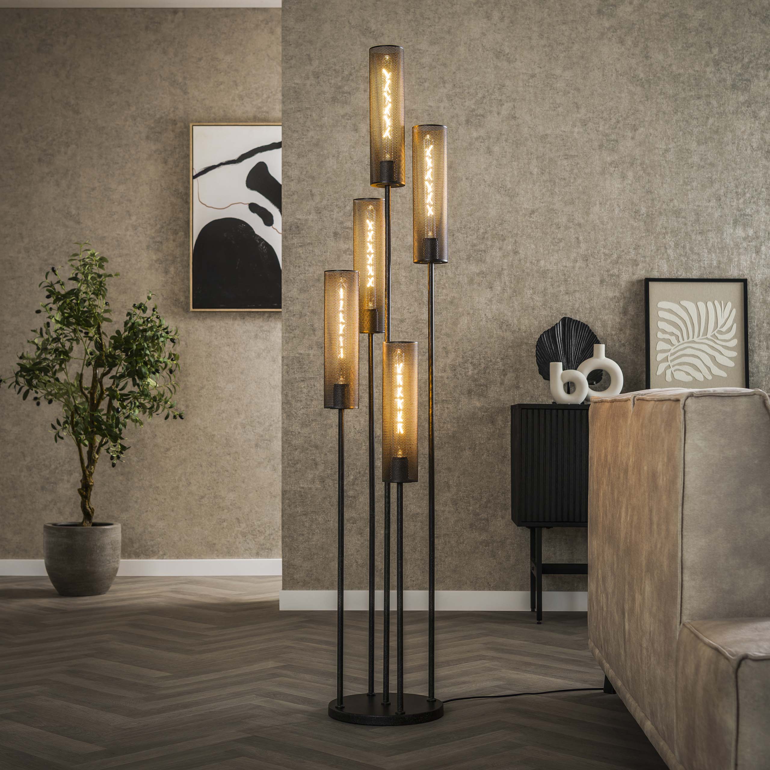 Vloerlamp Tube Mesh 5L