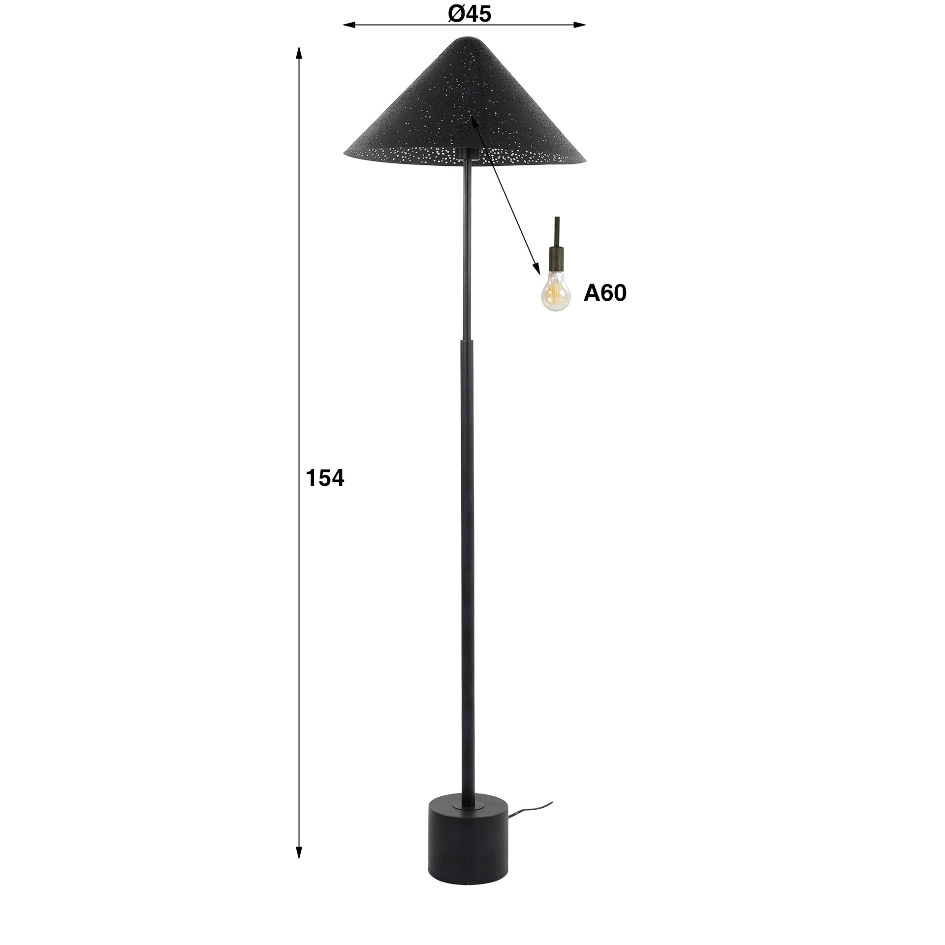 Vloerlamp Kosmos 1L