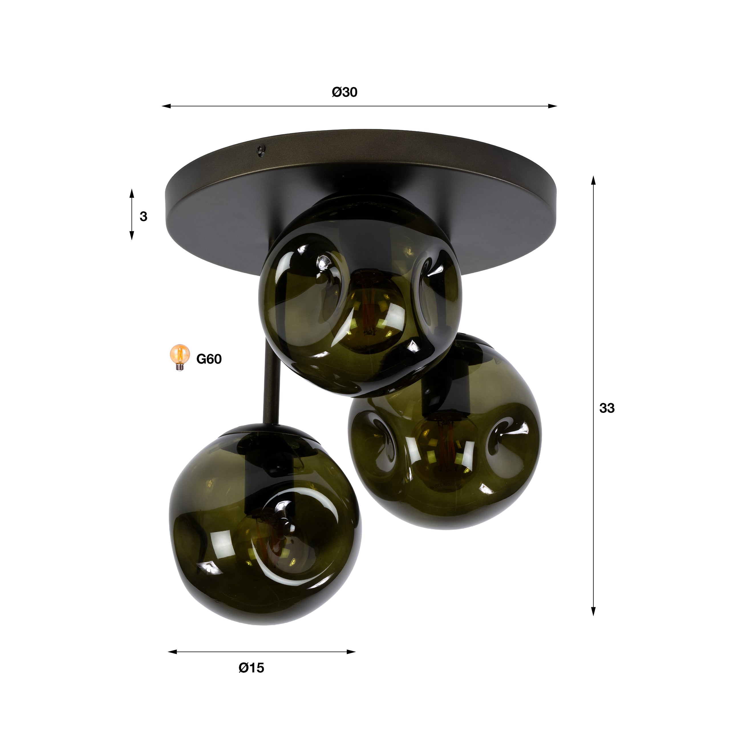Ceiling lamp Stellar 3L
