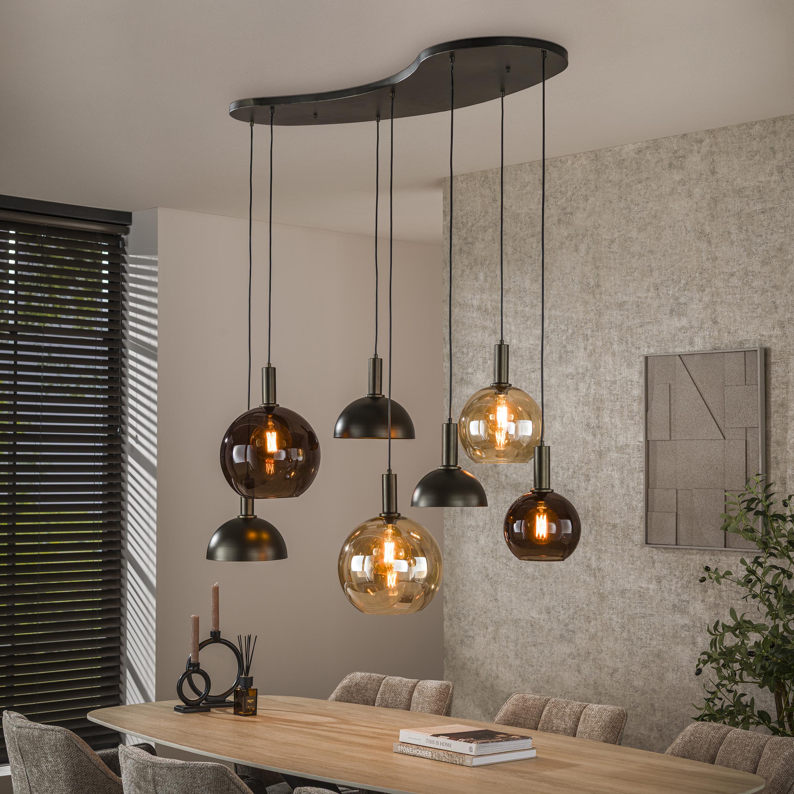 Hanglamp Cluster 4+3L