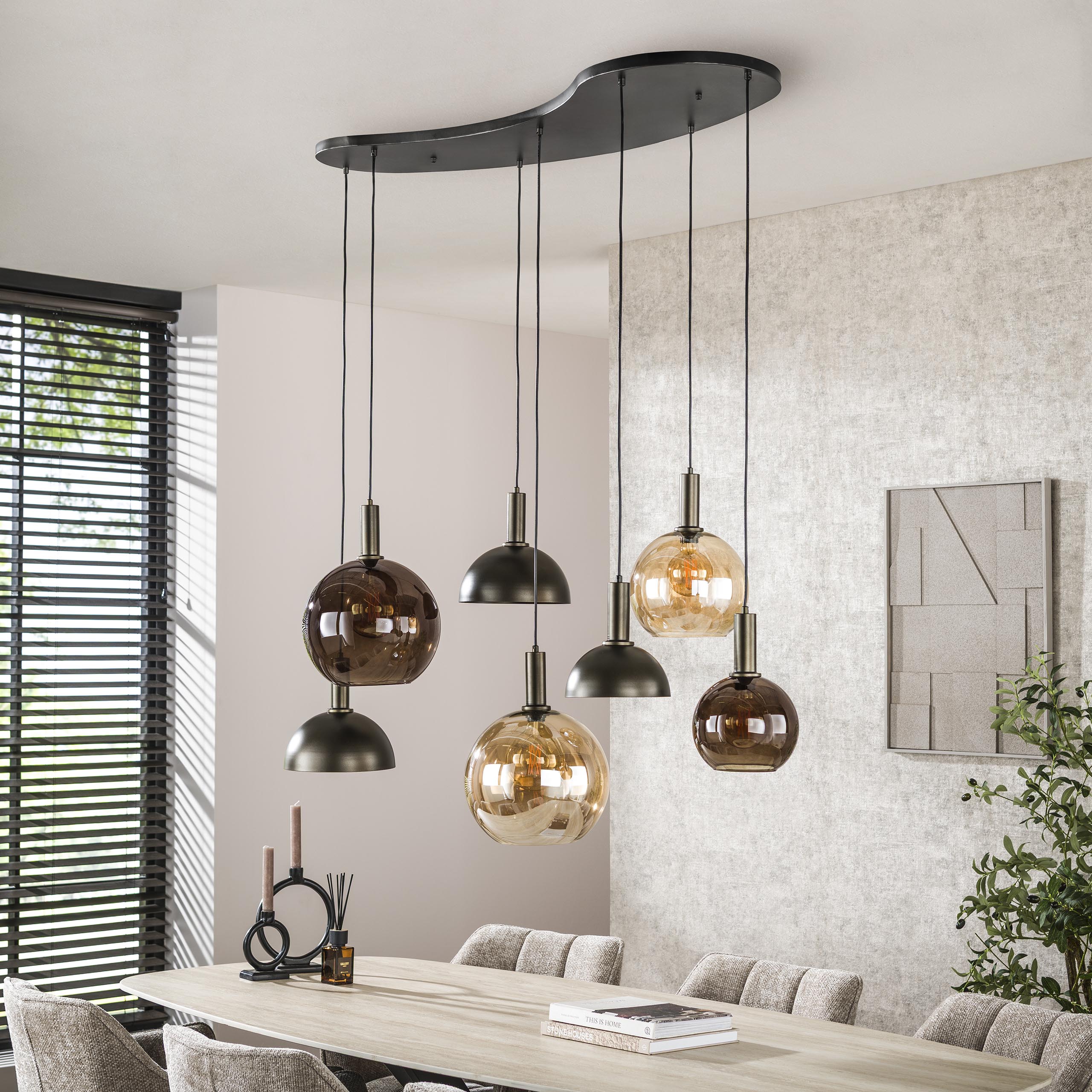 Hanglamp Cluster 4+3L