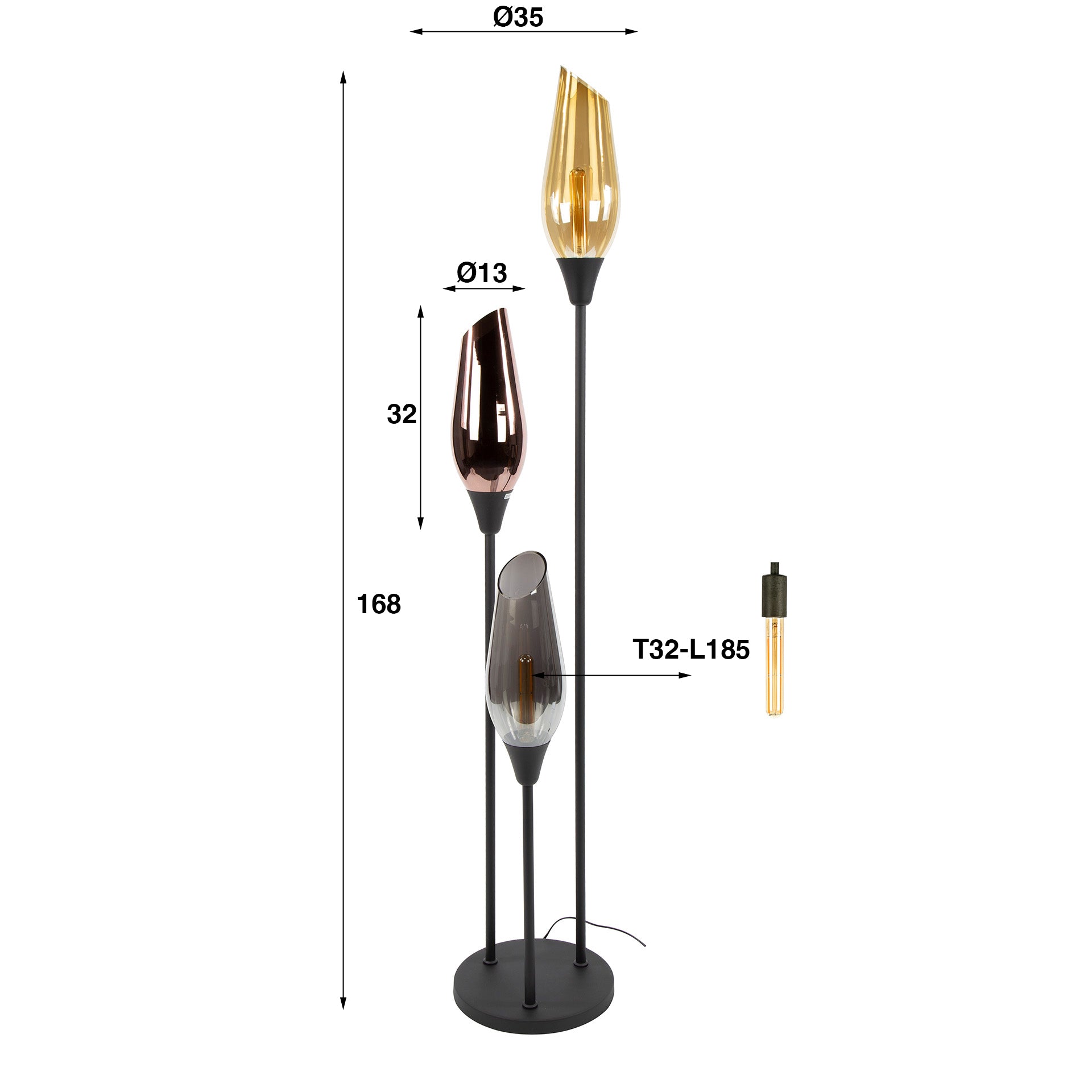Vloerlamp Cocoon 3L