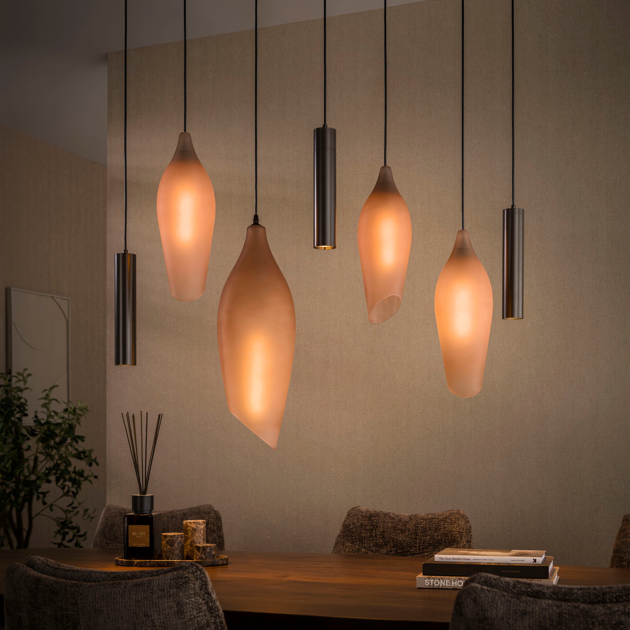 Hanglamp Cocoon pendel 4+3L