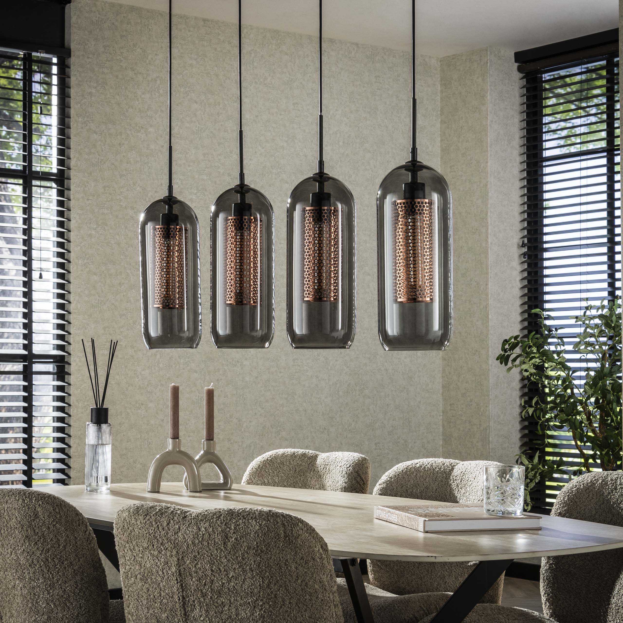 Hanglamp Smoke Mesh 4L